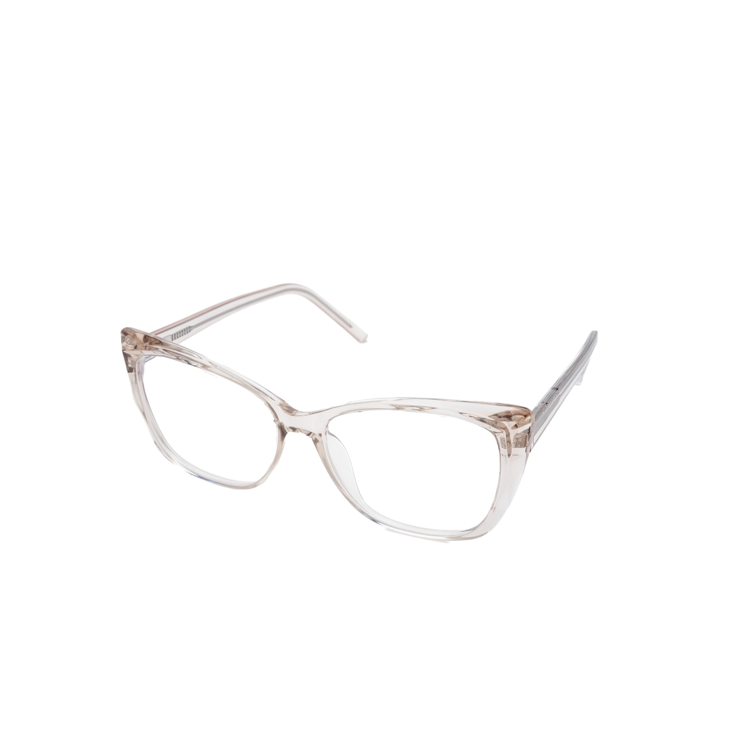 LadyBoss Alloras eyeglasses in Light Pink, angled view #frame color_light pink