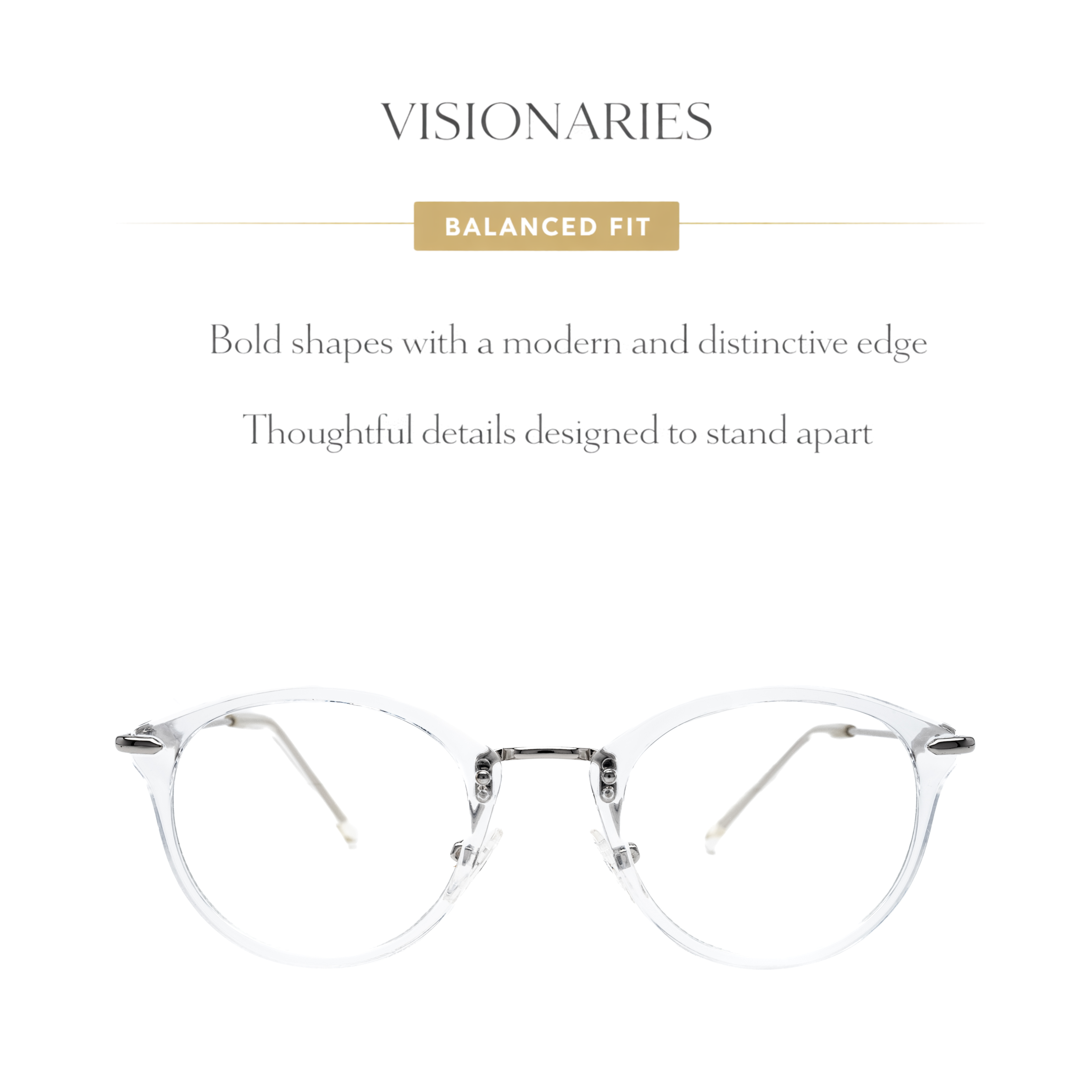 LadyBoss Visionaries fit guide #frame color_crystal clear