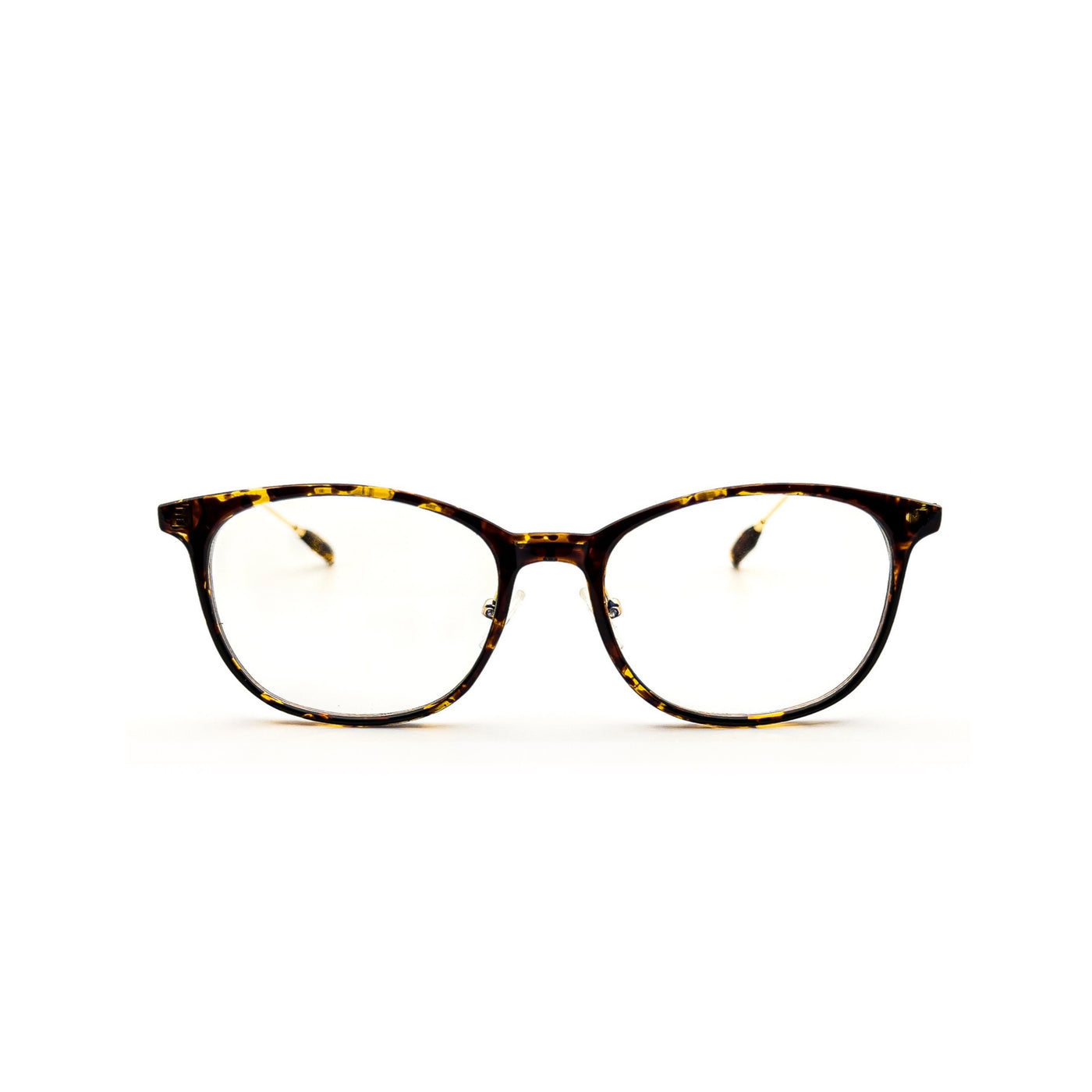 LadyBoss Minimals eyeglasses in Leopard, front view