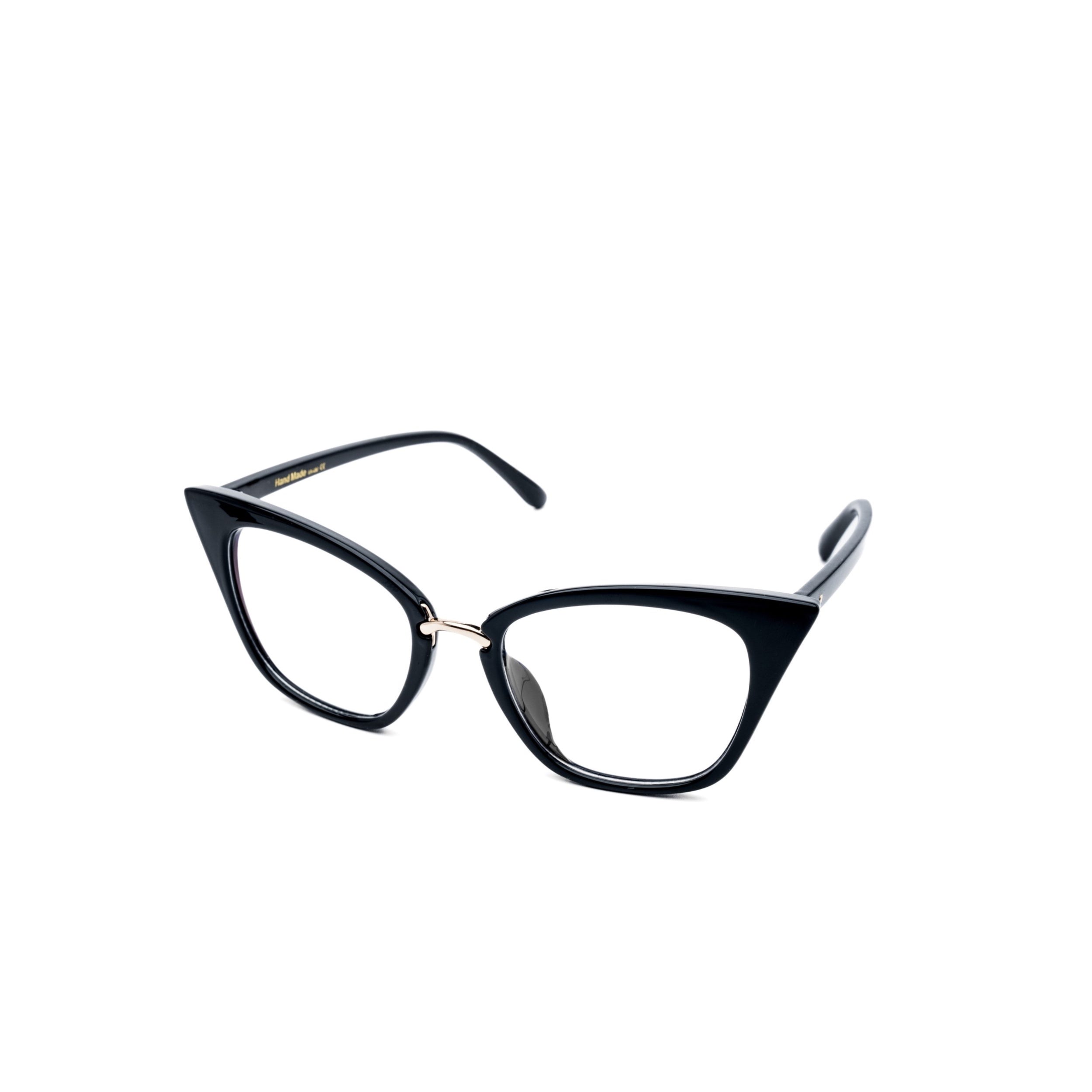 LadyBoss Ethereals eyeglasses in Black, front view #frame color_black