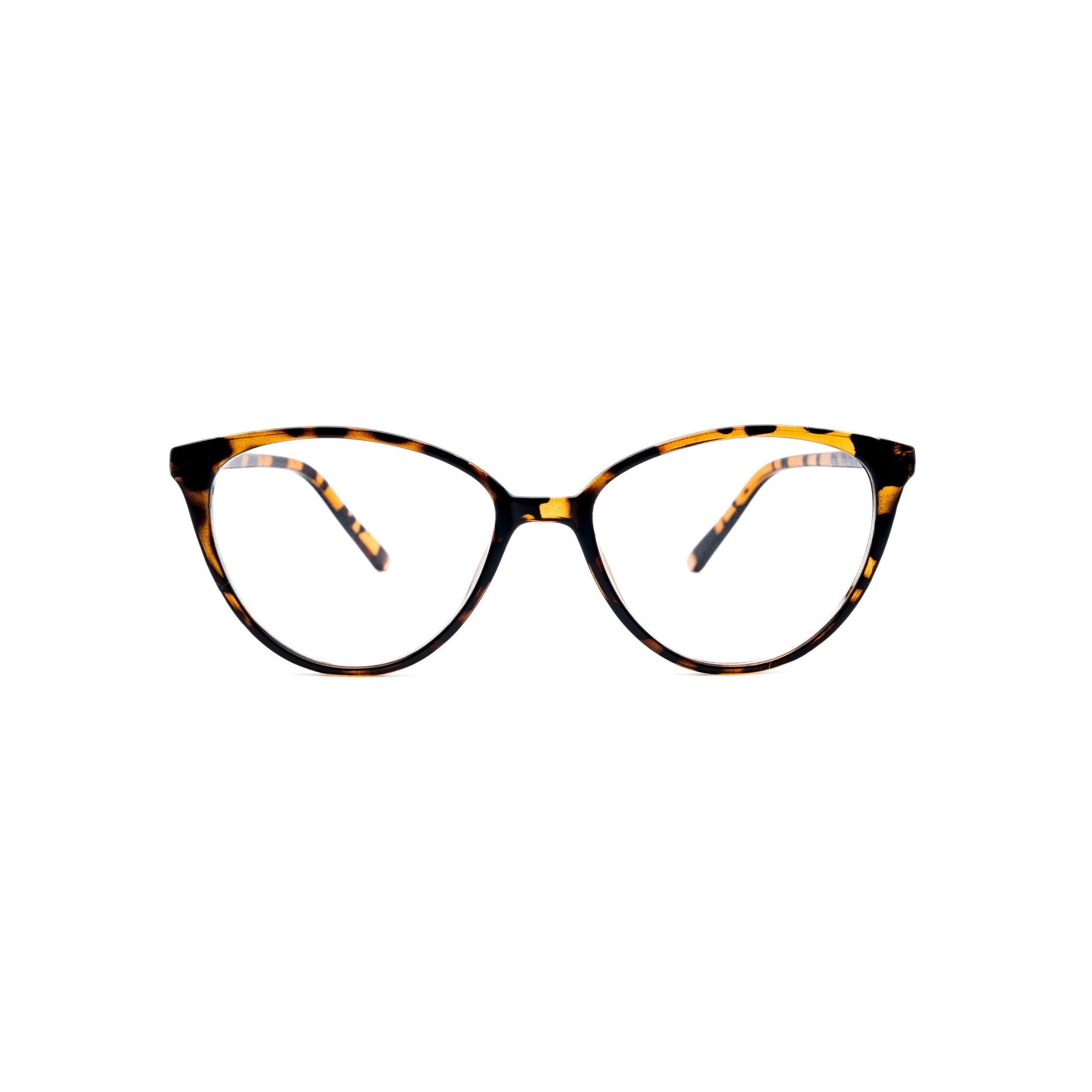 LadyBoss Bombshells eyeglasses in Leopard, front view #frame color_leopard