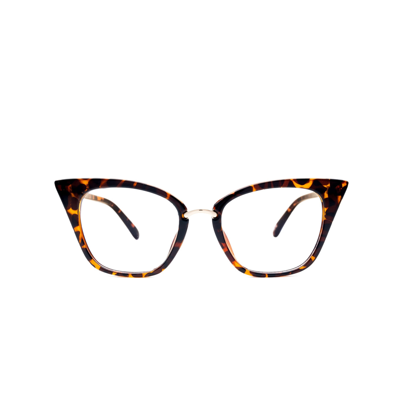 LadyBoss Ethereals eyeglasses in Leopard, front view