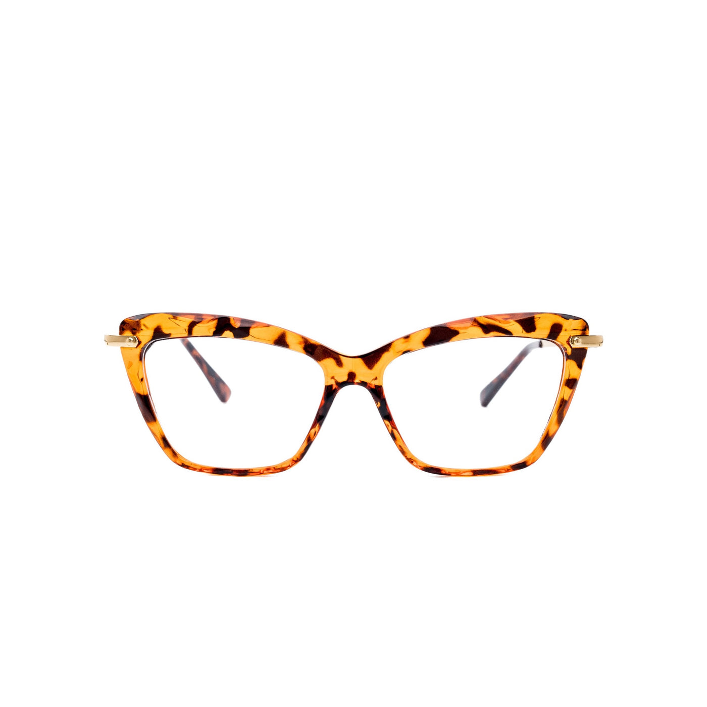 LadyBoss Savants eyeglasses in Leopard, front view