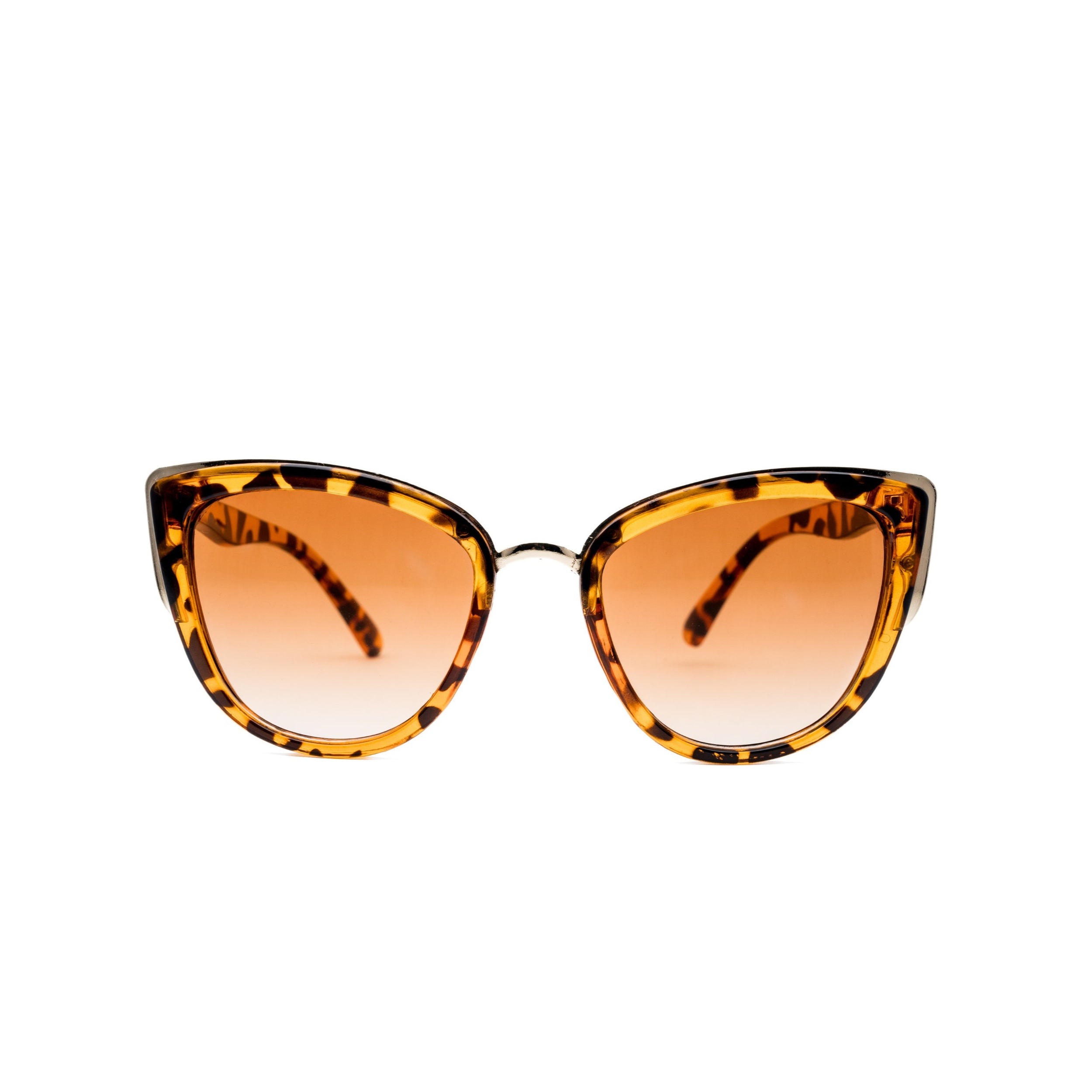 LadyBoss Contours sunglasses in Leopard, front view #frame color_leopard
