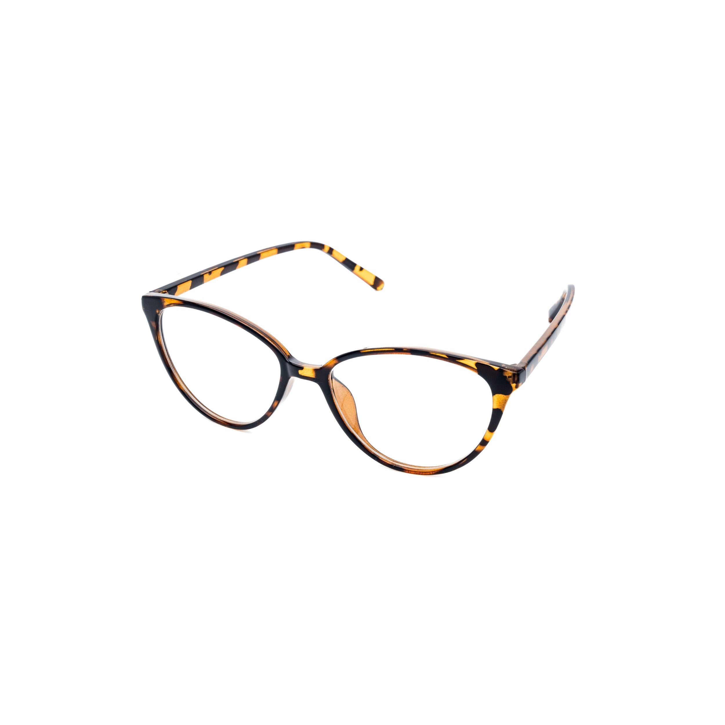 LadyBoss Bombshells eyeglasses in Leopard, angled view #frame color_leopard