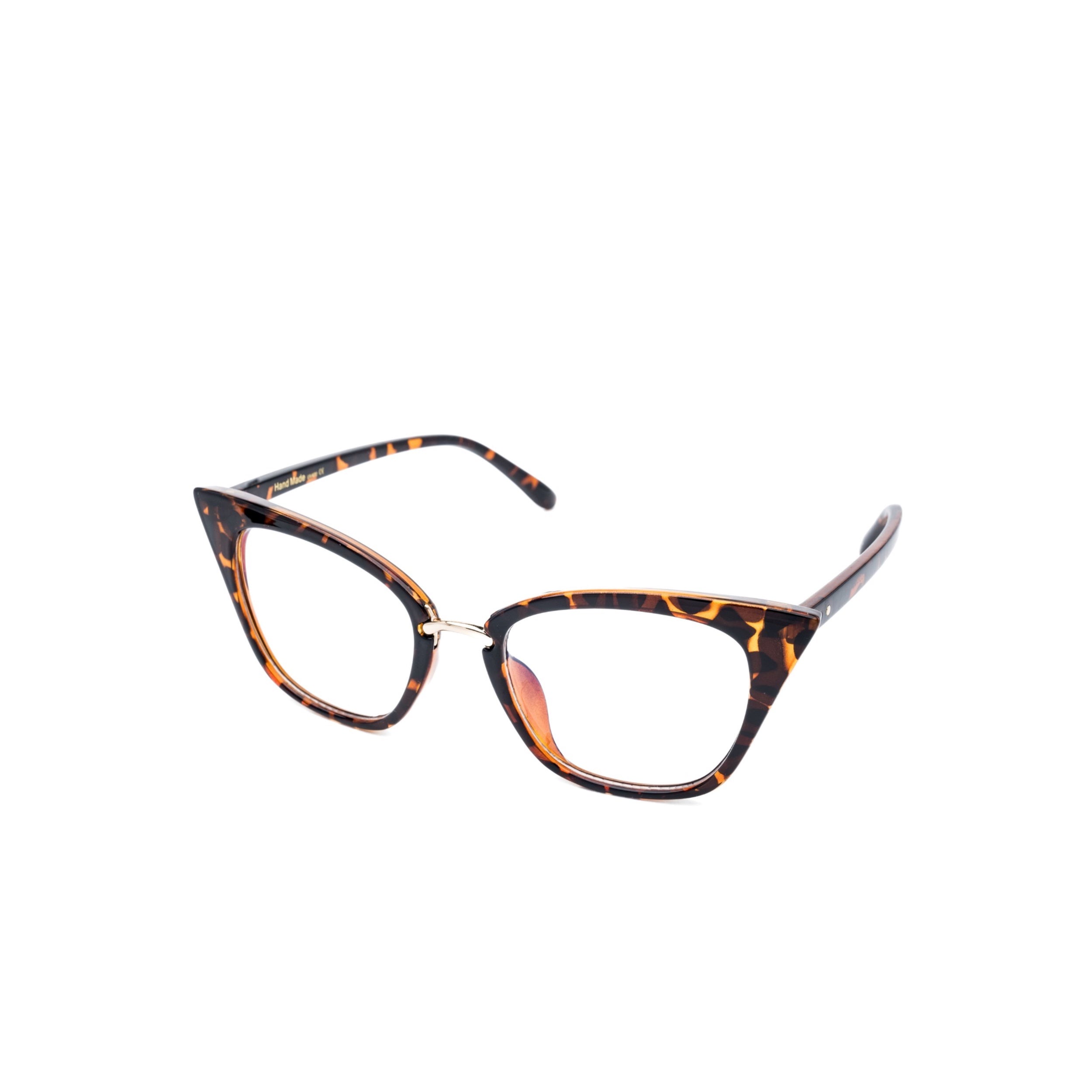 LadyBoss Ethereals eyeglasses in Leopard, angled view #frame color_leopard