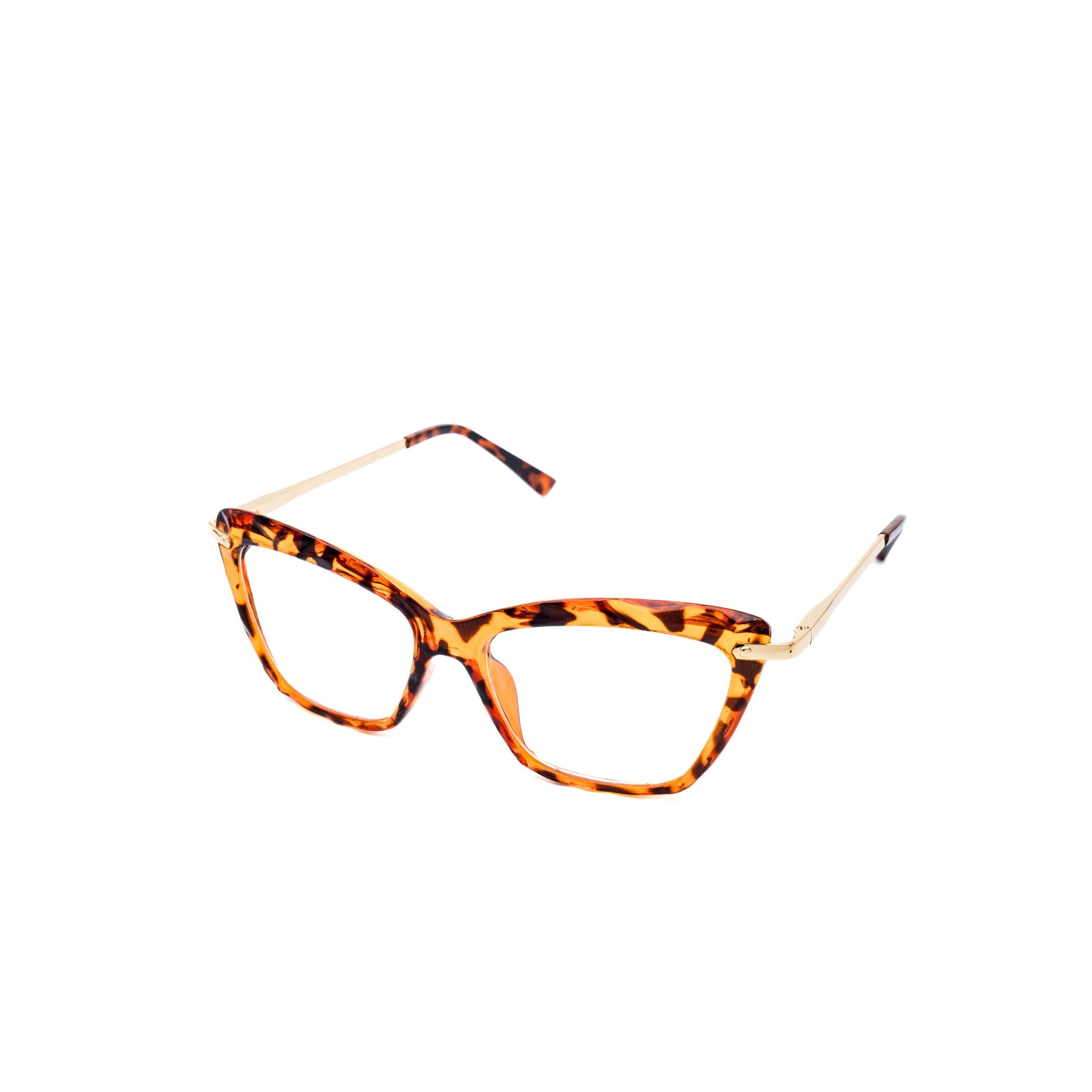 LadyBoss Savants eyeglasses in Leopard, angled view #frame color_leopard
