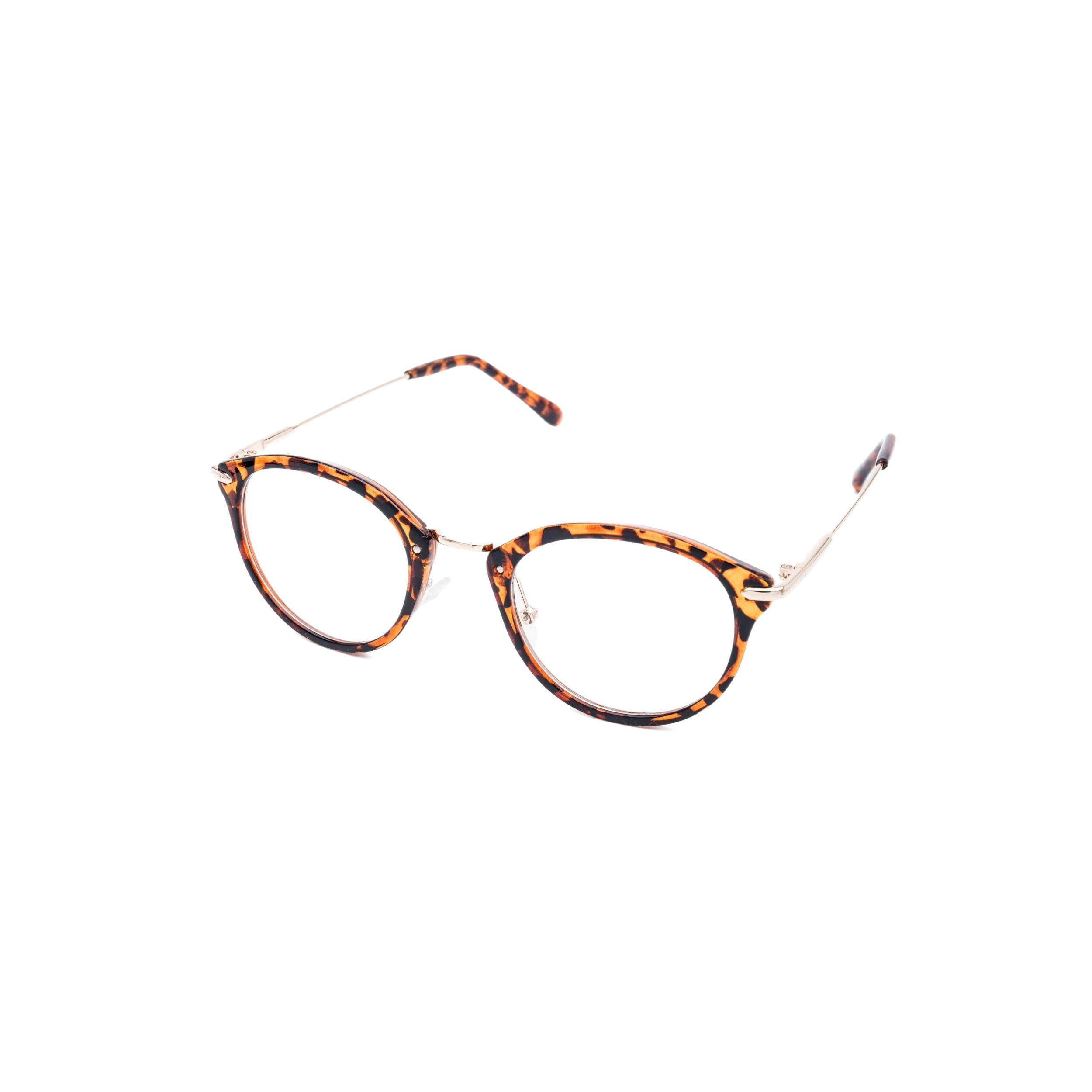 LadyBoss Visionaries eyeglasses in Leopard, angled view #frame color_leopard