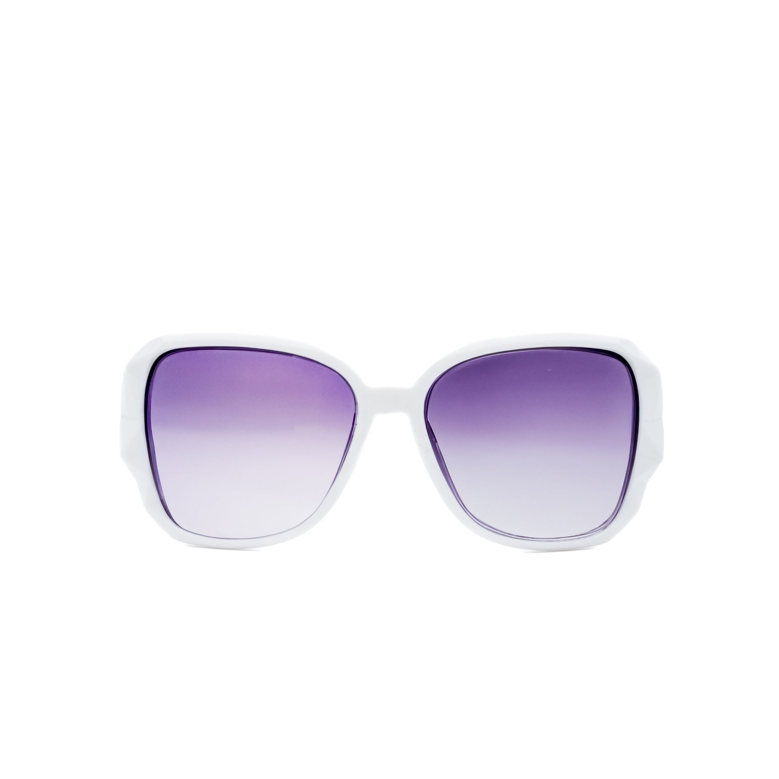 LadyBoss Mavens sunglasses in White, front view #frame color_white