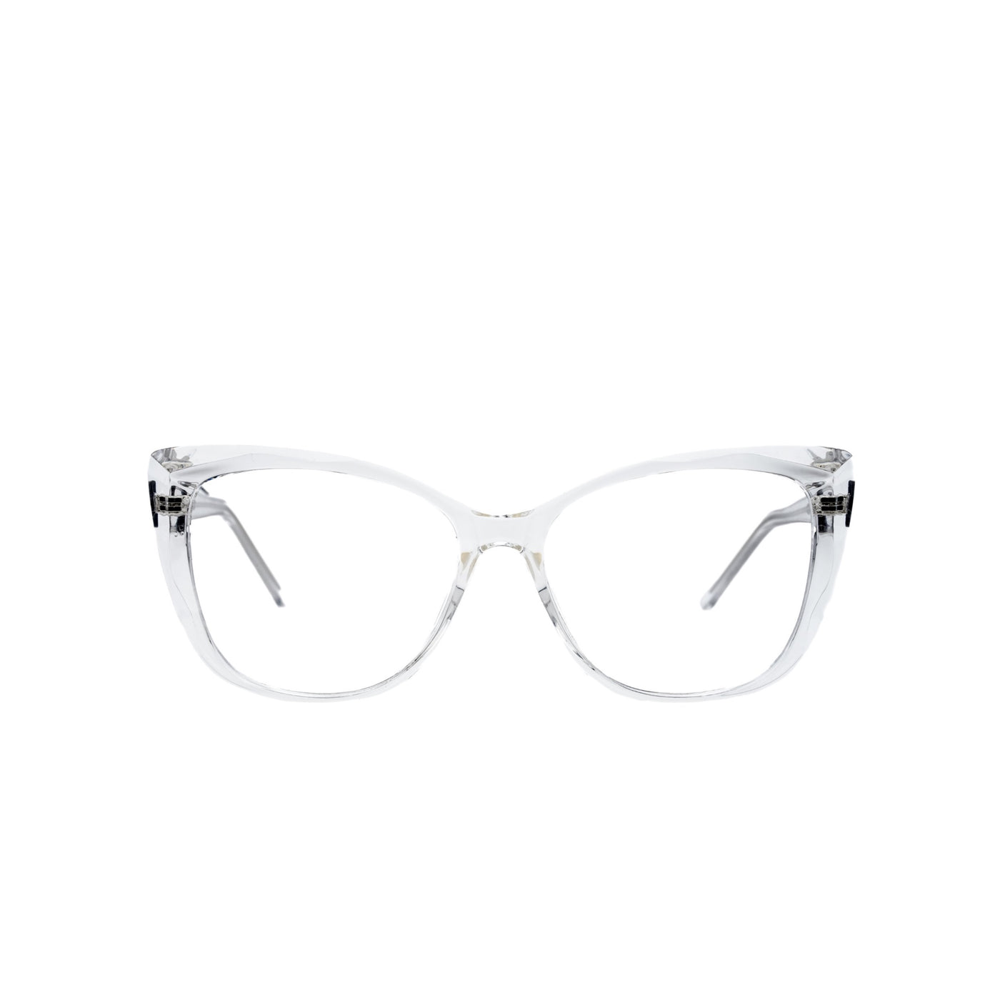 LadyBoss Alloras eyeglasses in Crystal Clear, front view