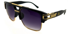 Load image into Gallery viewer, LUXURIANT™ SUNGLASSES - CAPITALS (Faded Black) - LadyBoss Glasses
