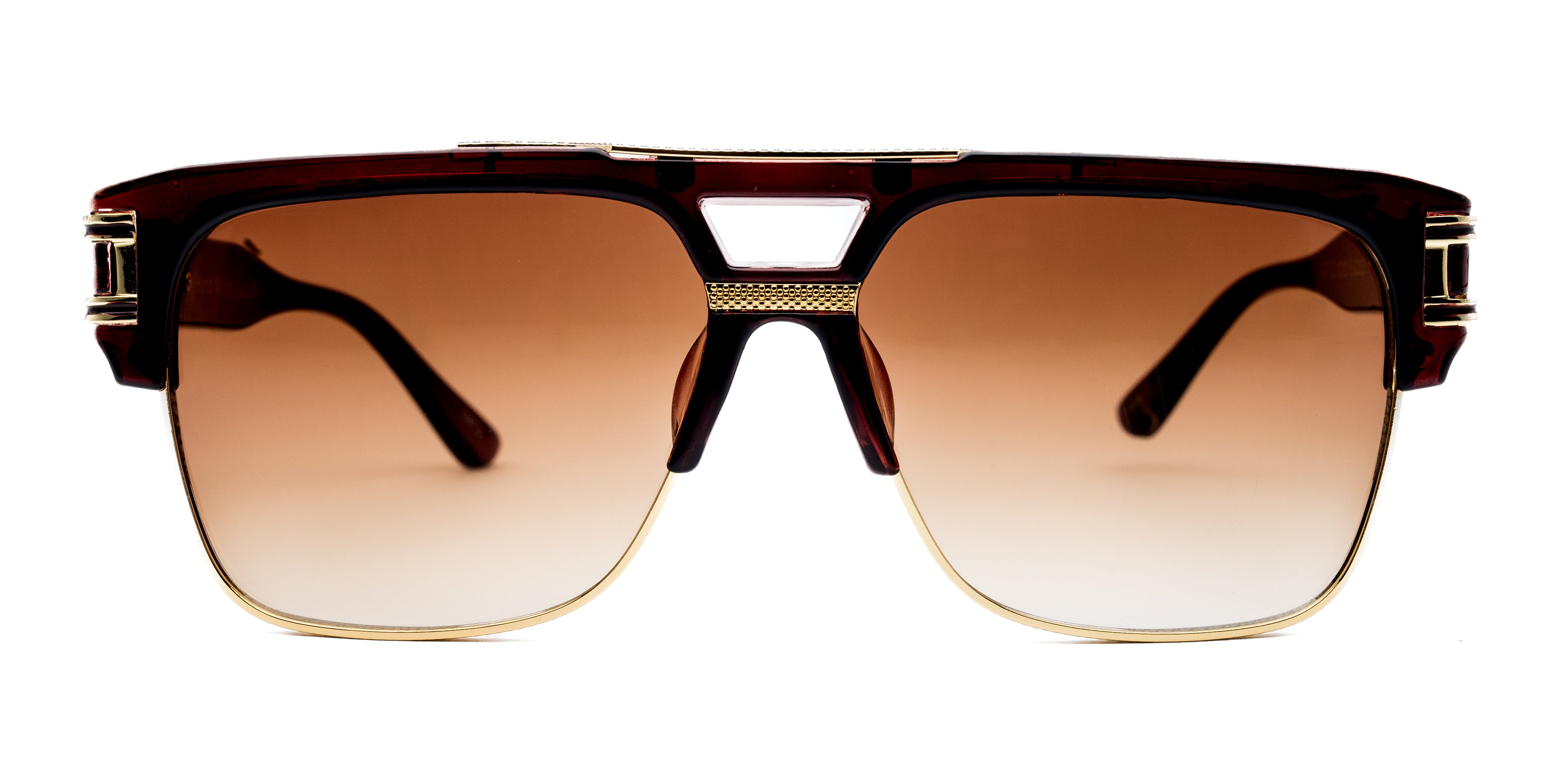 LUXURIANT™ SUNGLASSES - CAPITALS (Burgundy) - LadyBoss Glasses