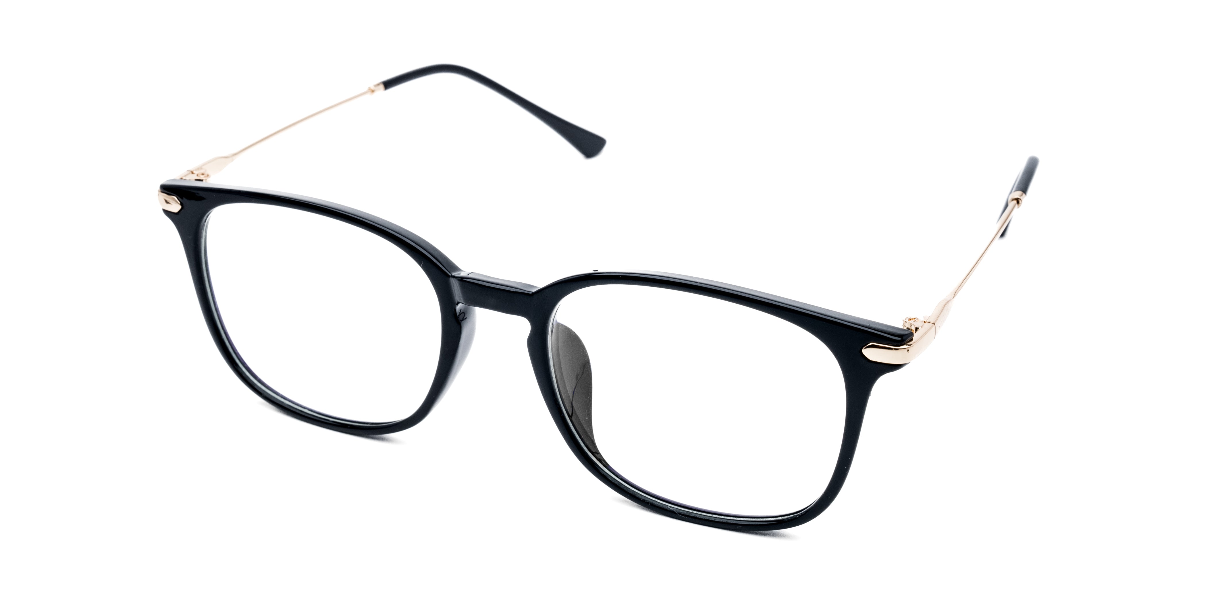 #frame color_glossy black & gold metal