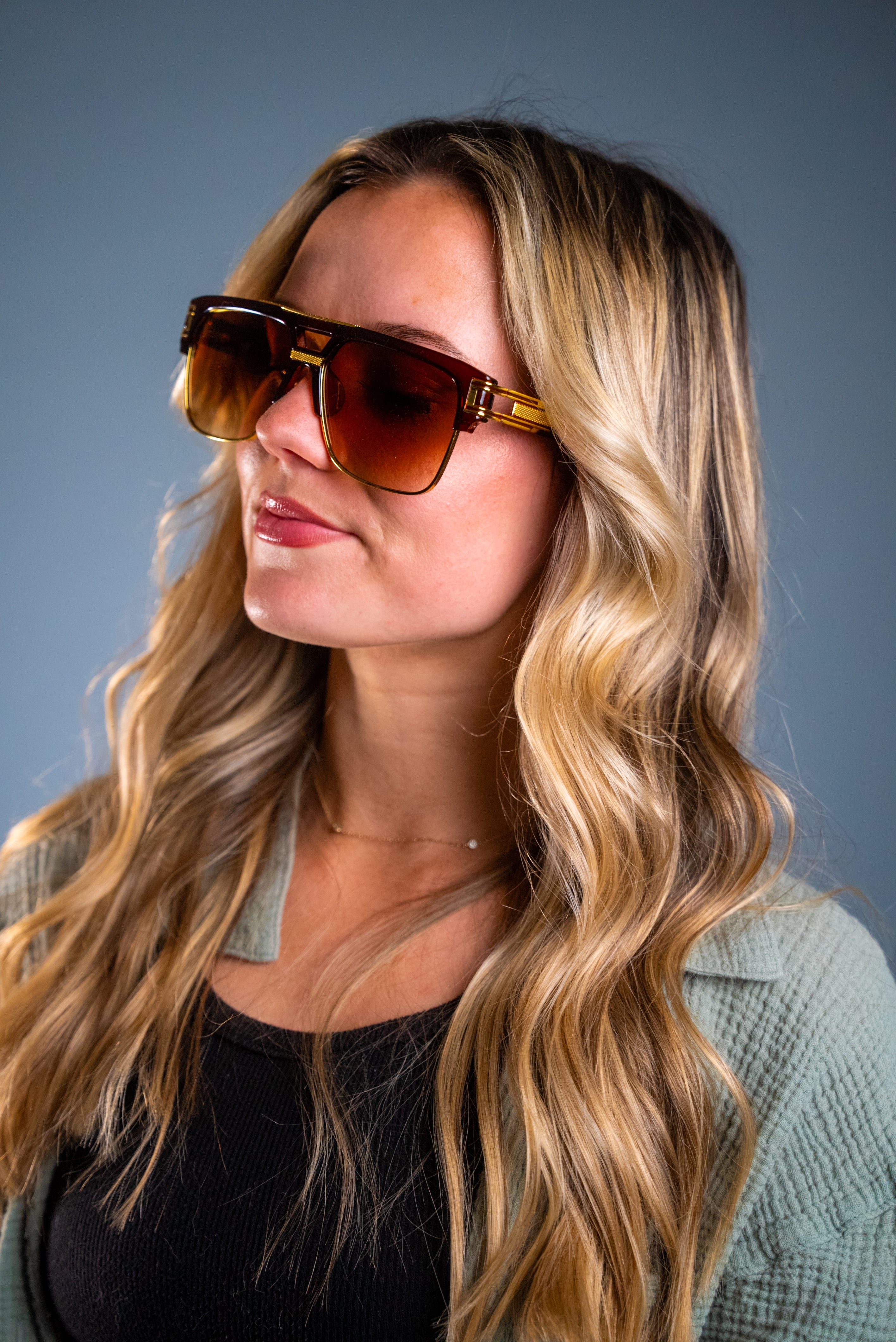 LUXURIANT™ SUNGLASSES - CAPITALS (Burgundy) - LadyBoss Glasses