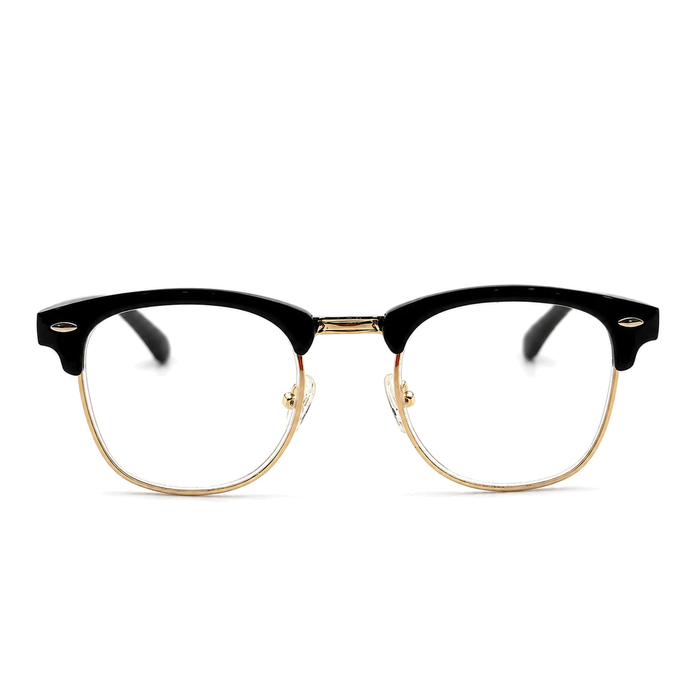 LadyBoss Alphas eyeglasses in Black, front view