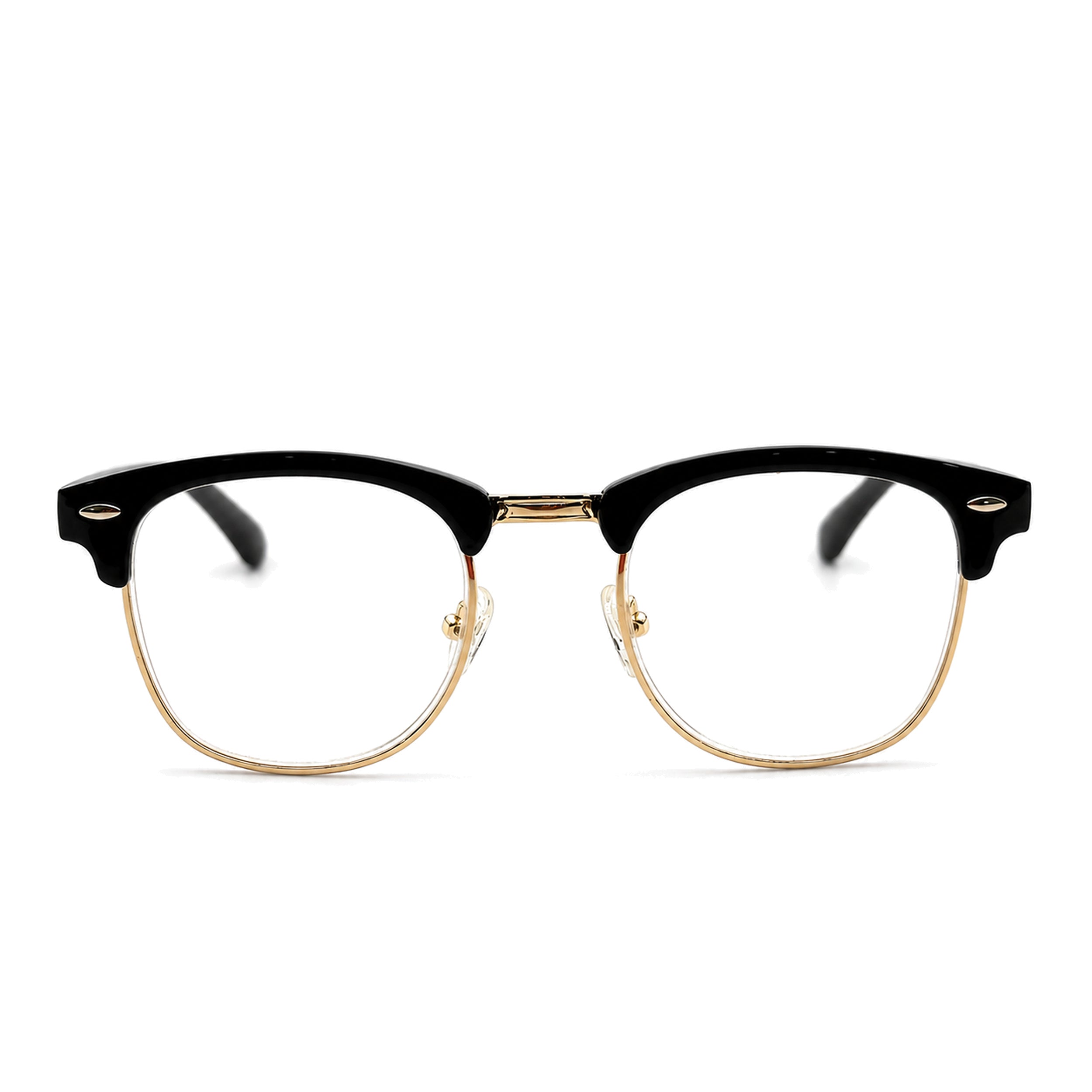 LadyBoss Alphas eyeglasses in Black, front view