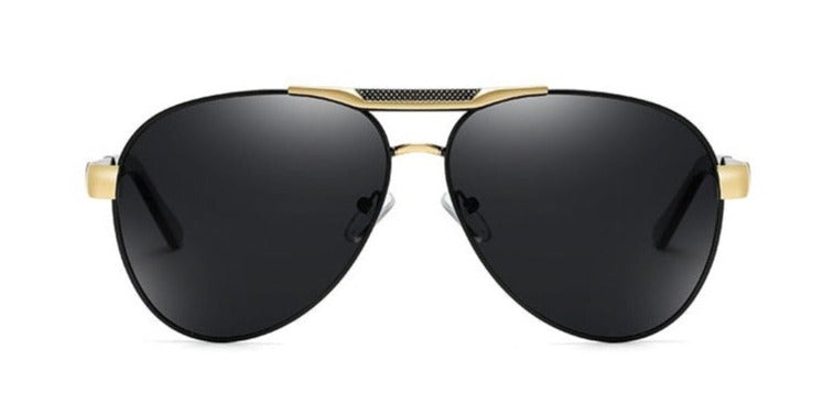 LUXURIANT™ SUNGLASSES - CLASSICS (Black & Gold) - LadyBoss Glasses