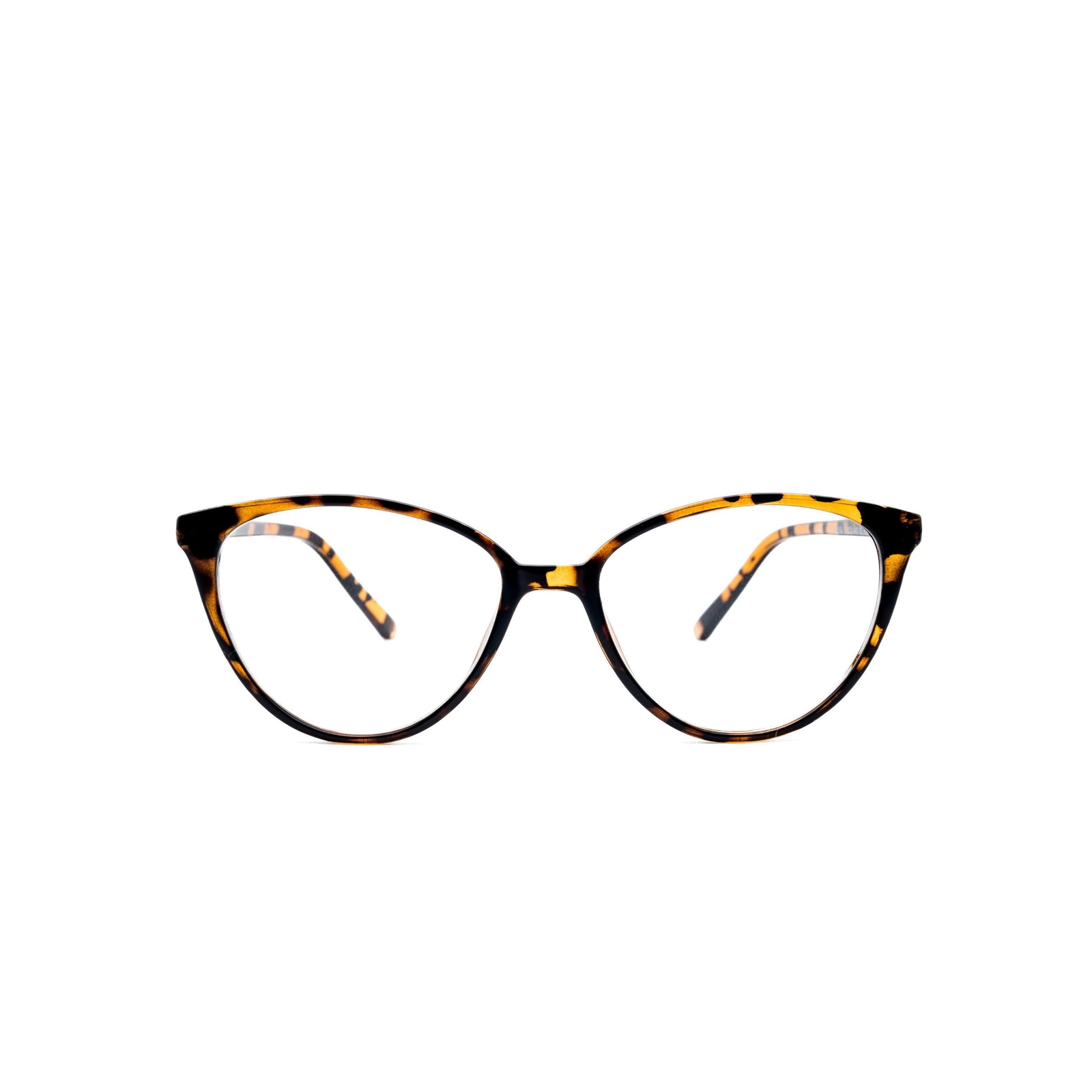 LadyBoss Bombshells eyeglasses in Leopard, front view #frame color_leopard
