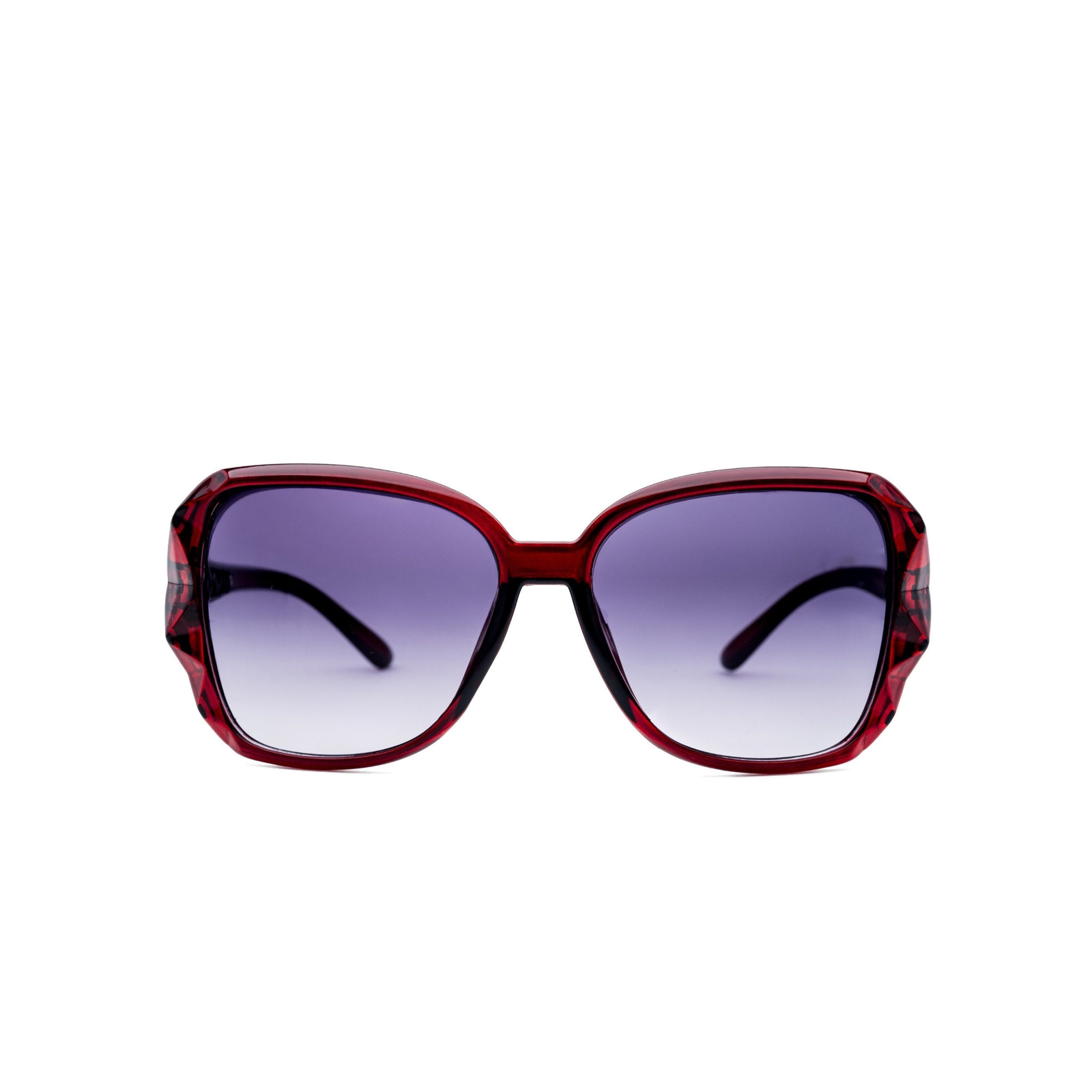 LadyBoss Mavens sunglasses in Black, front view #frame color_black