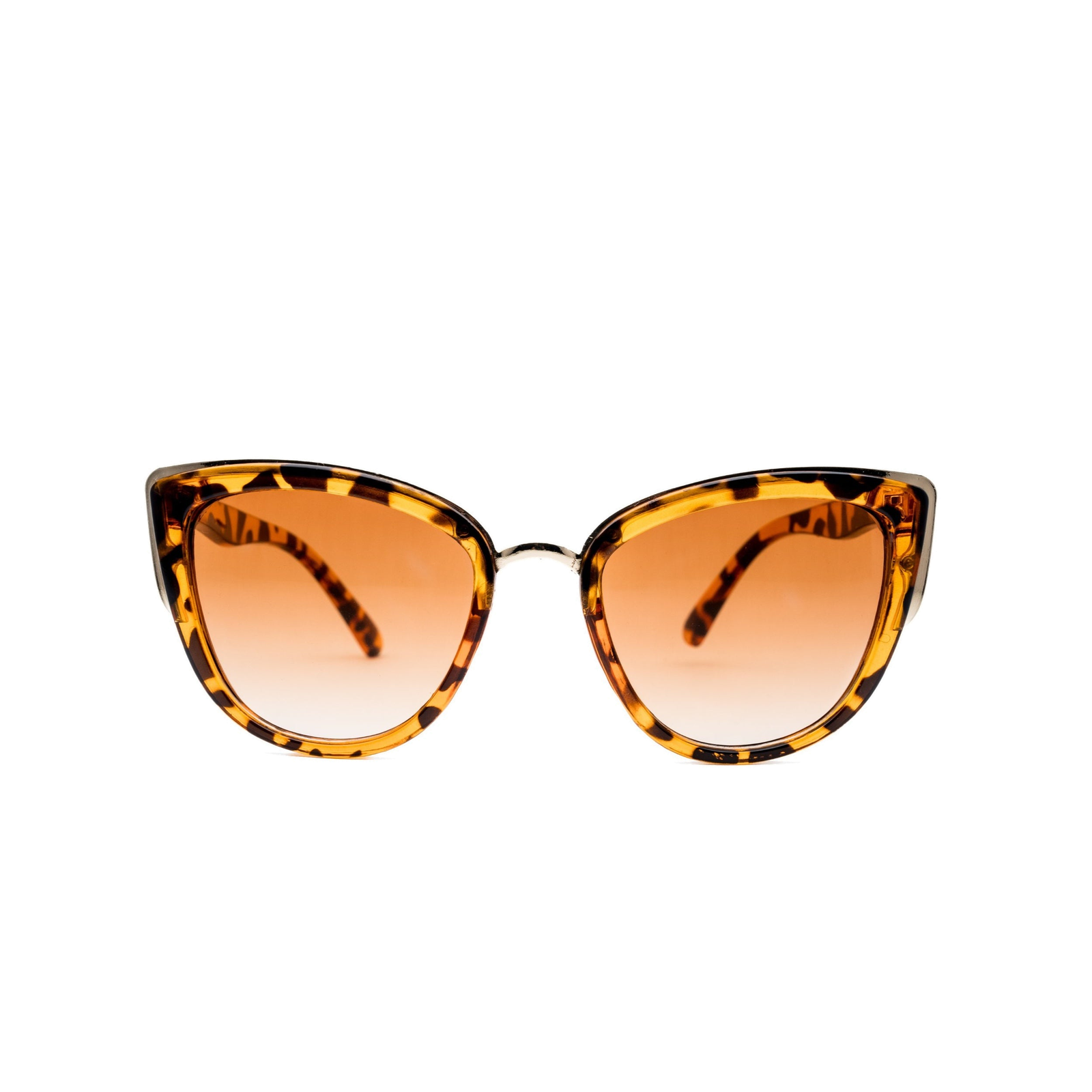 LadyBoss Contours sunglasses in Black, front view #frame color_black