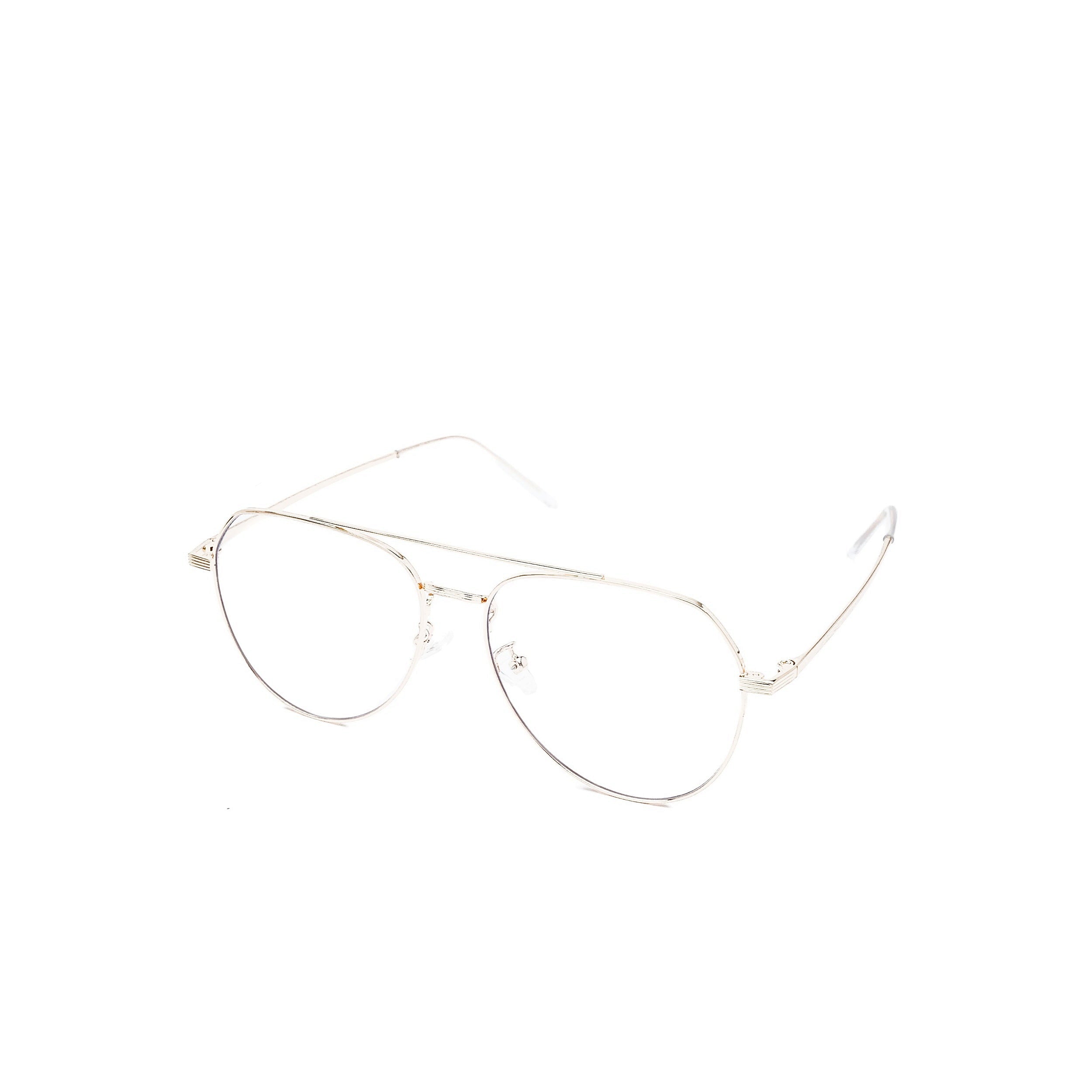 LadyBoss Evocatives eyeglasses in Gold, angled view #frame color_gold