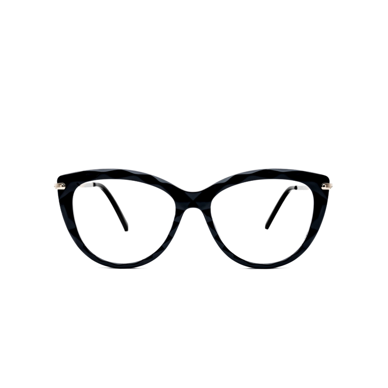 LadyBoss Magniques eyeglasses in Black, front view