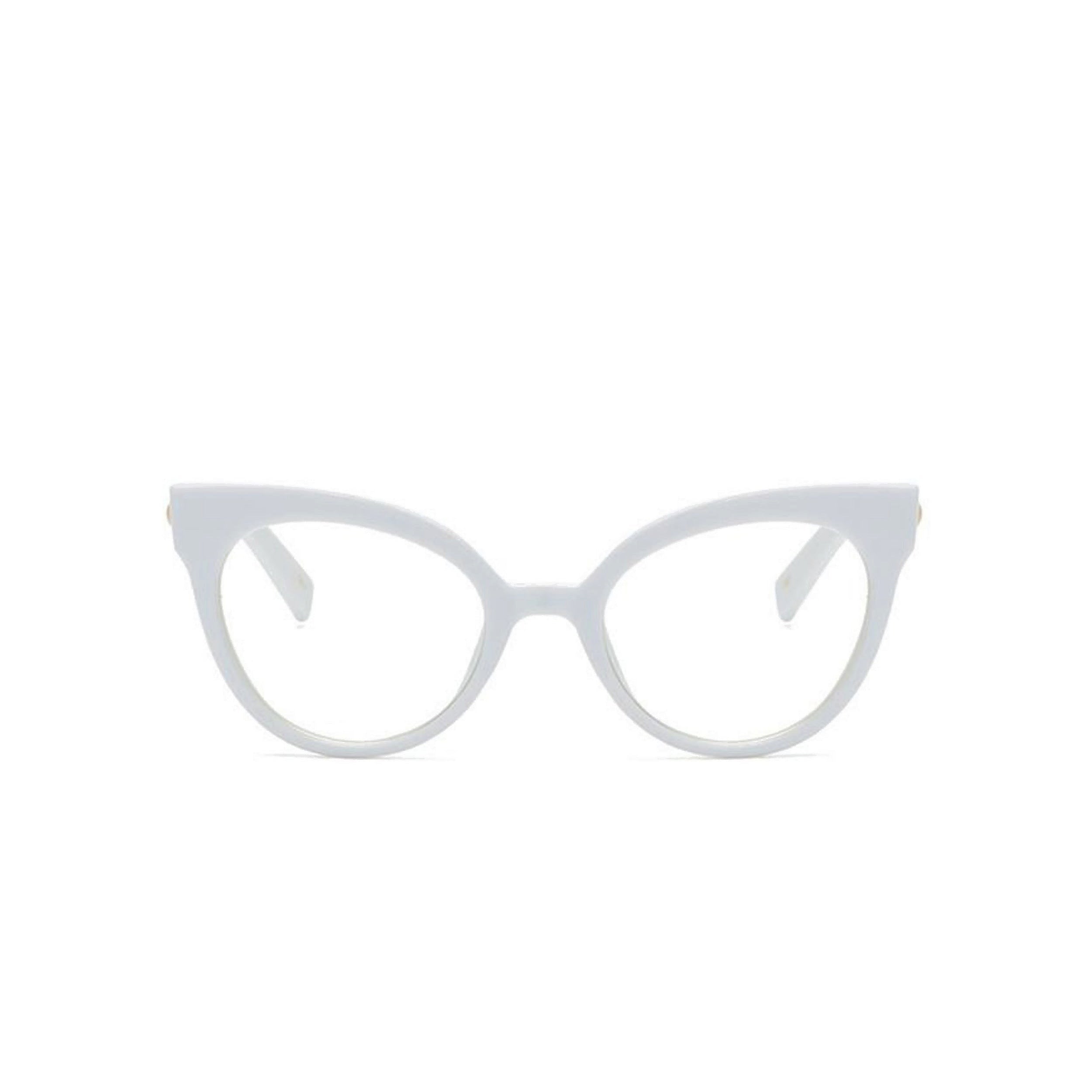 LadyBoss Showstoppers eyeglasses in White, front view