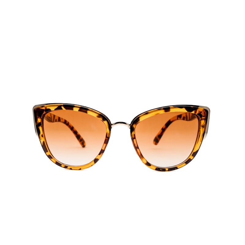 LadyBoss Contours sunglasses in Leopard, front view