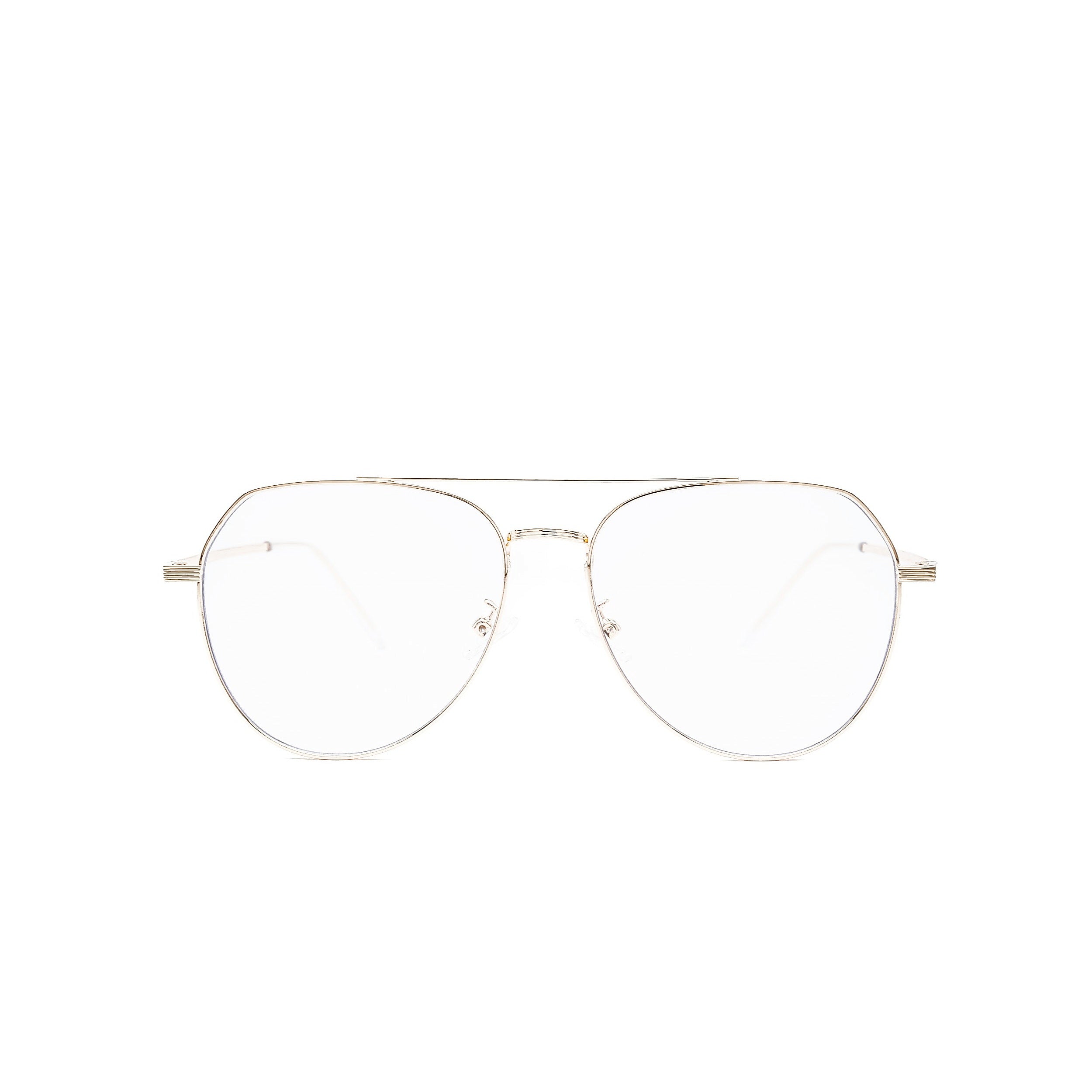LadyBoss Evocatives eyeglasses in Gold, front view