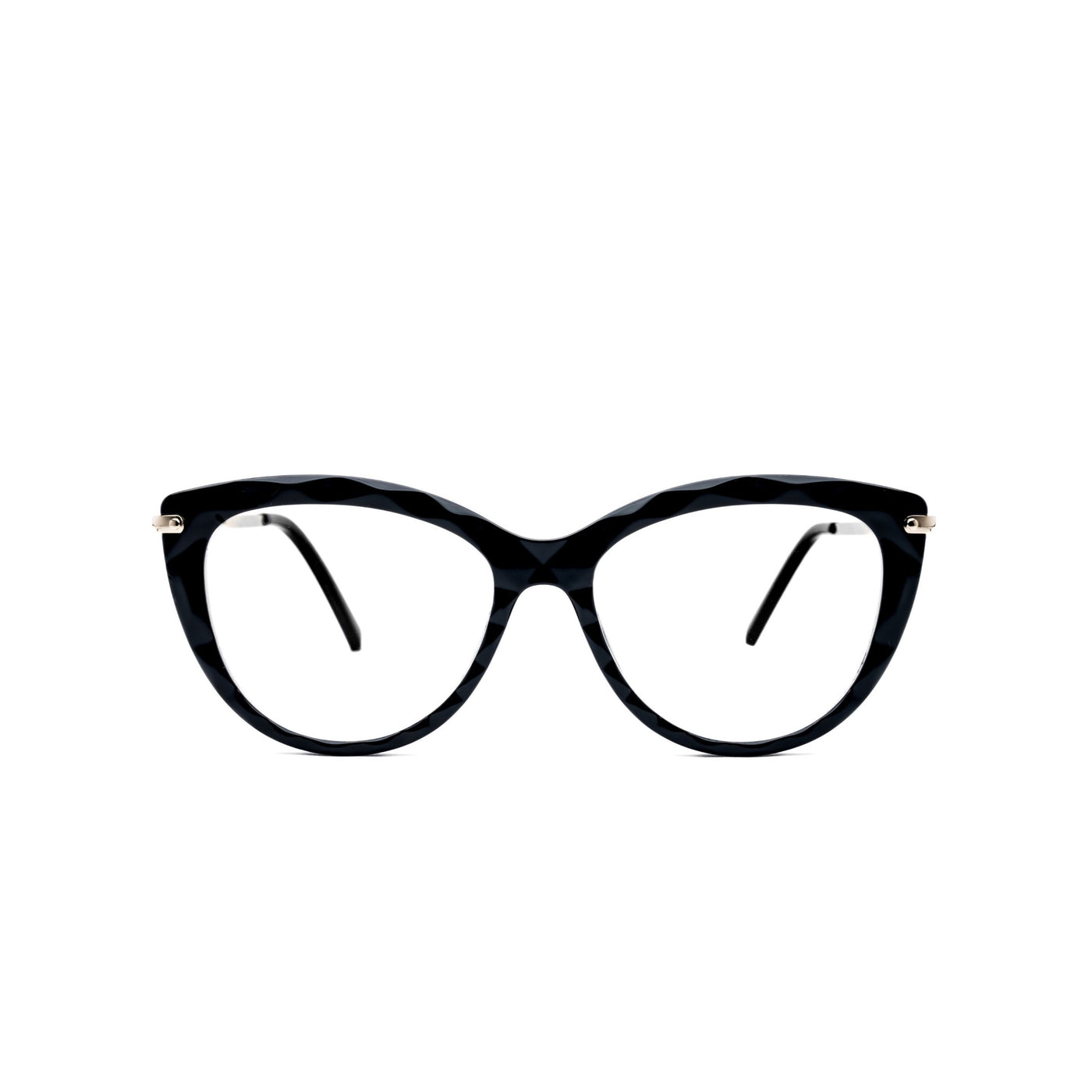 LadyBoss Magniques eyeglasses in Black, front view
