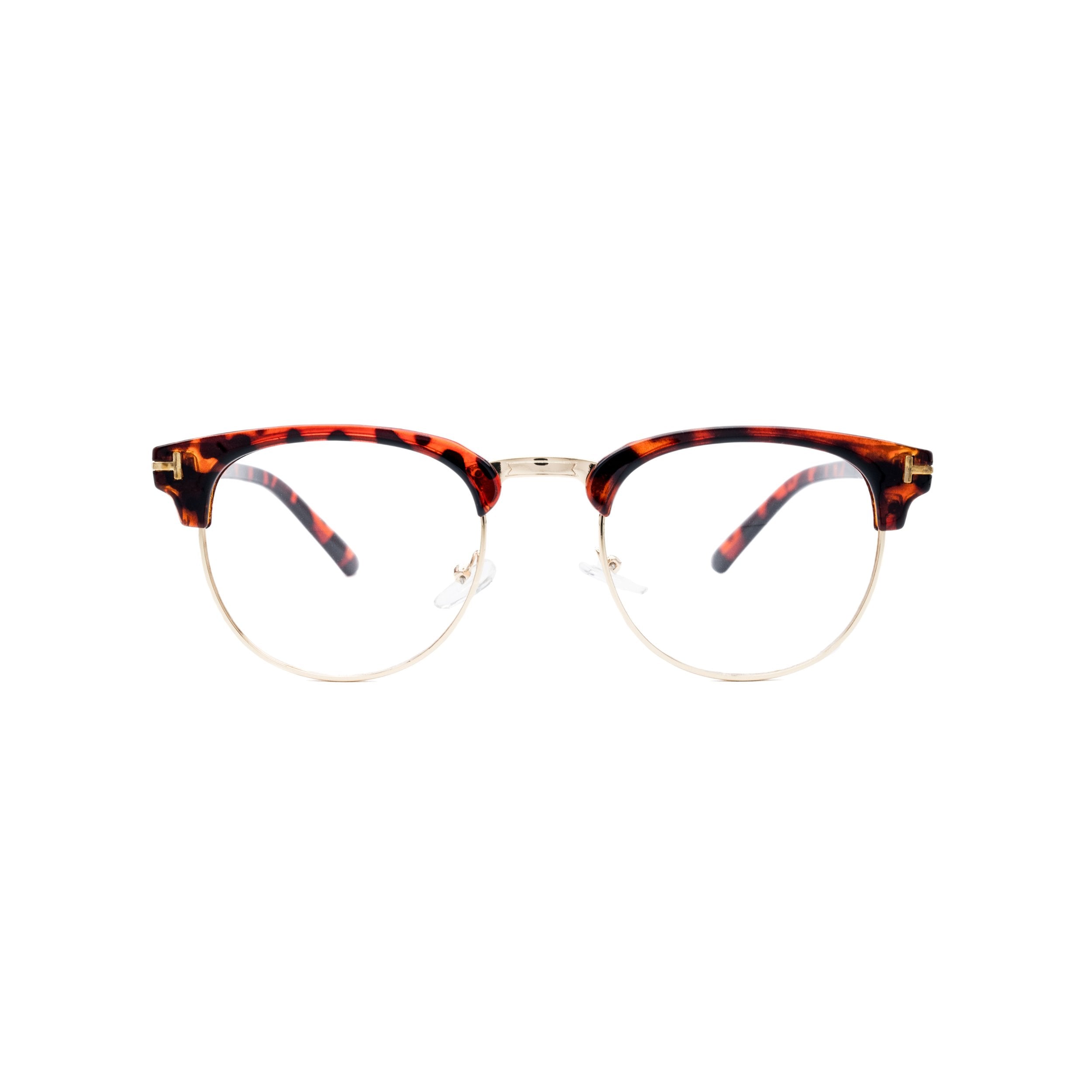 LadyBoss Scholars eyeglasses in Tortoise, front view #frame color_tortoise