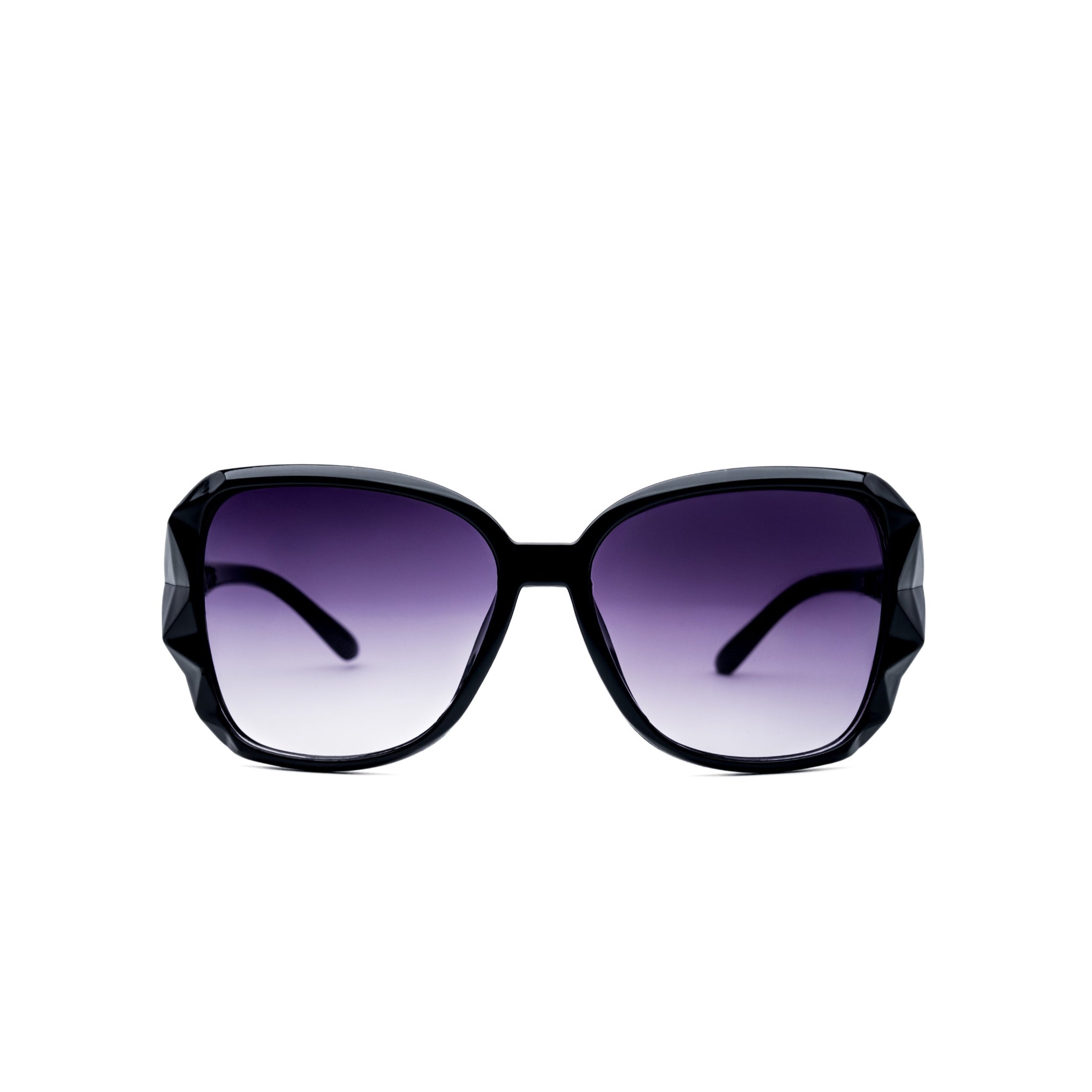 LadyBoss Mavens sunglasses in Black, front view #frame color_black