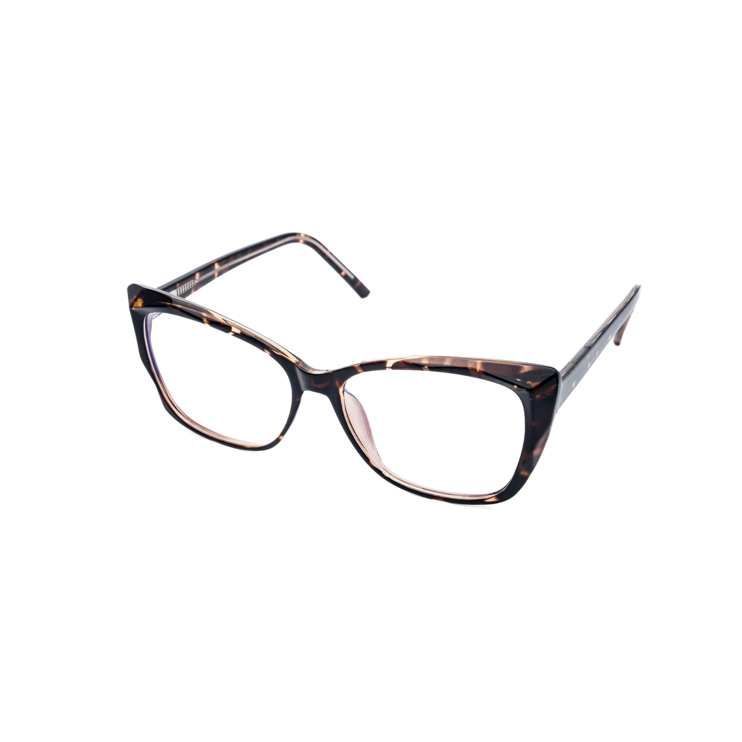 LadyBoss Alloras eyeglasses in Tortoise, angled view #frame color_tortoise