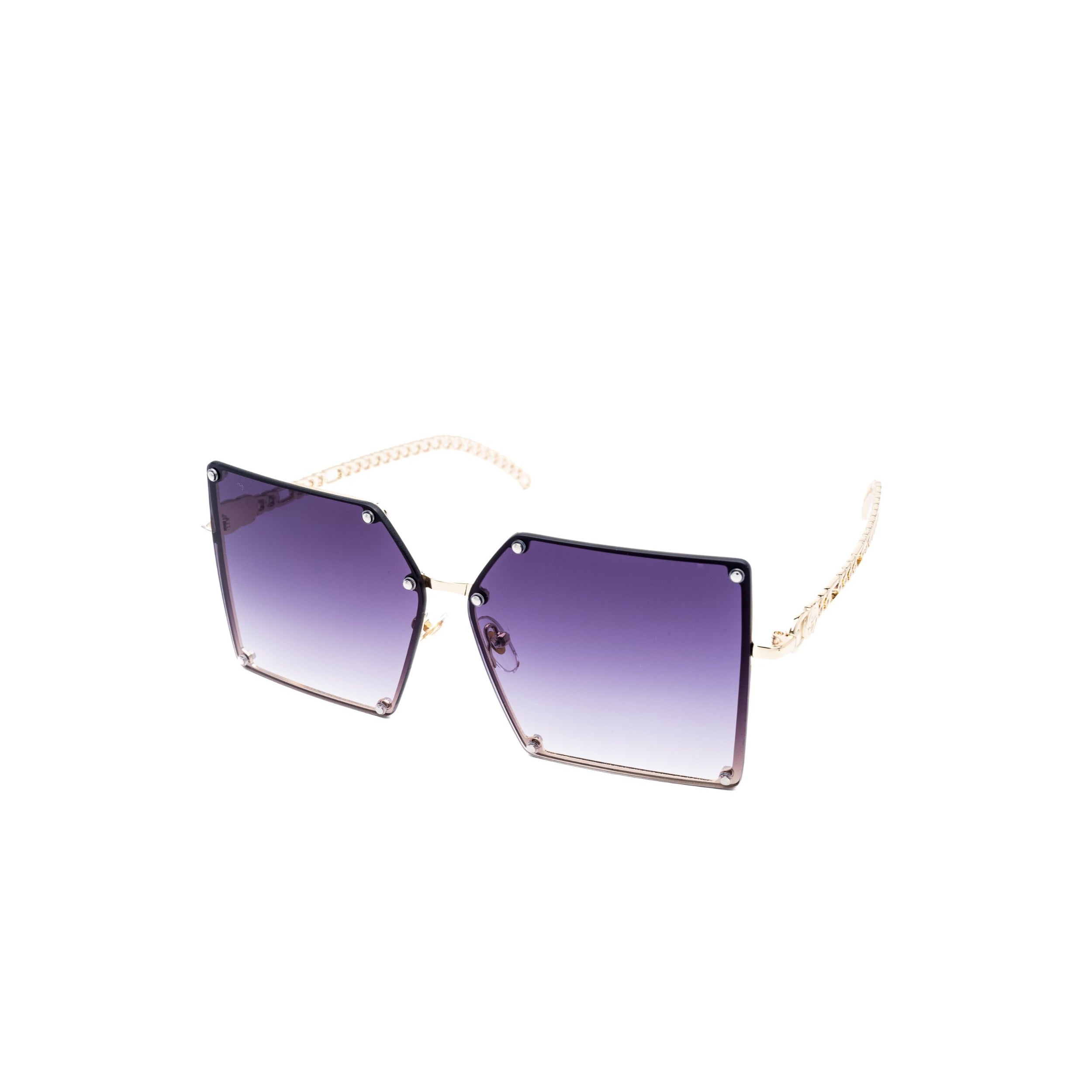 LadyBoss Elevations sunglasses in Violet, angled view #frame color_violet