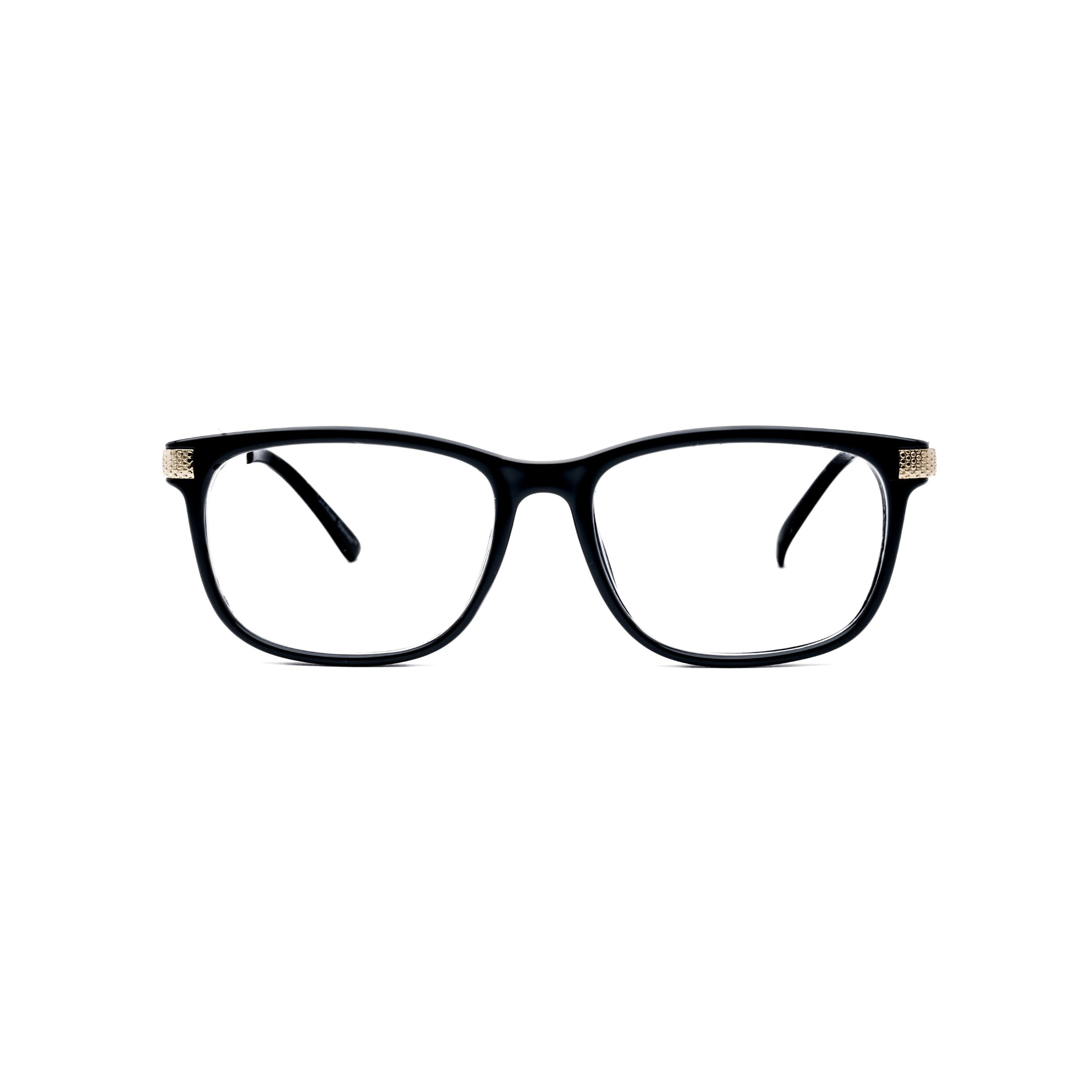 LadyBoss Dimensions eyeglasses in Black, front view #frame color_Black