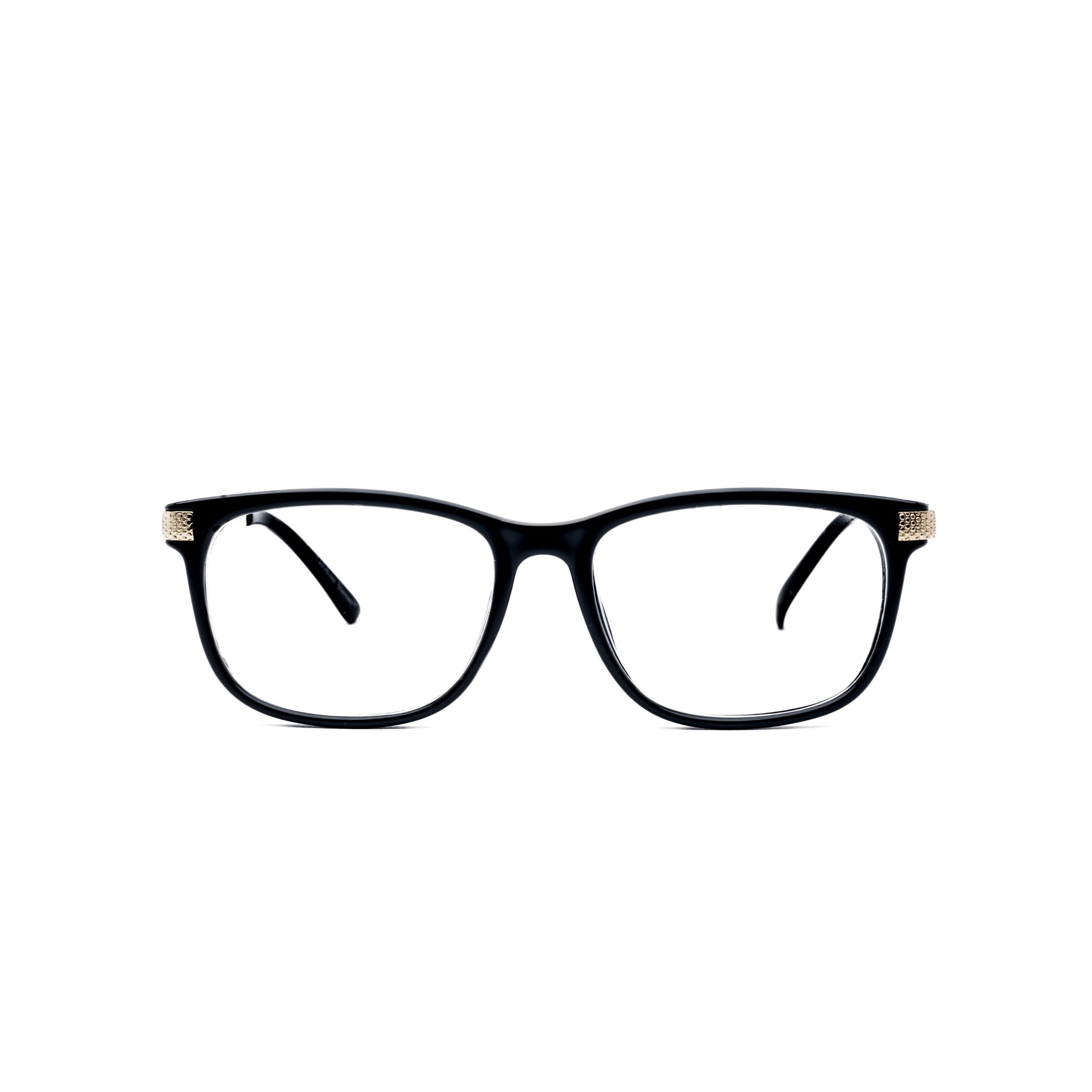 LadyBoss Dimensions eyeglasses in Black, front view #frame color_Black