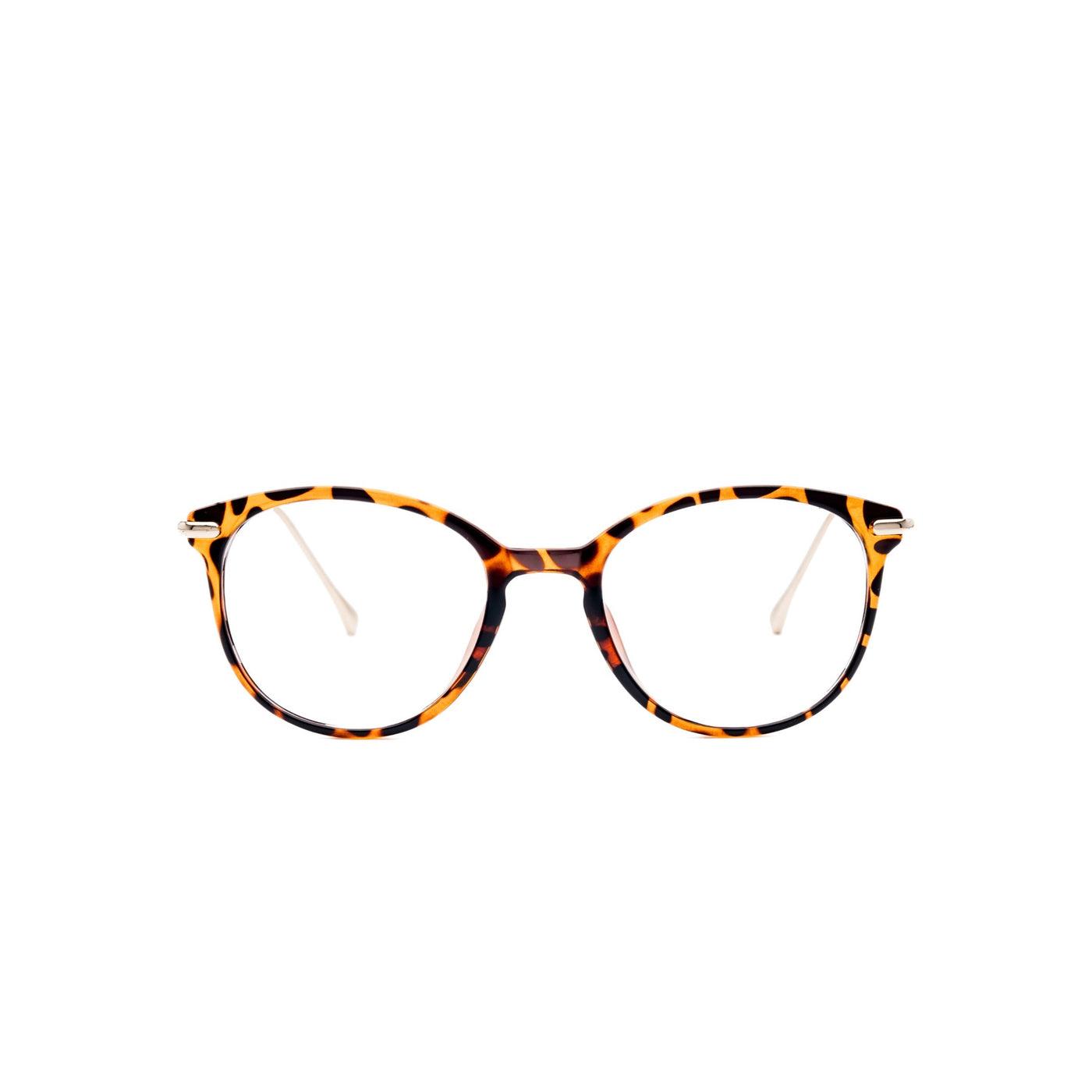 LadyBoss Icons eyeglasses in Leopard, front view