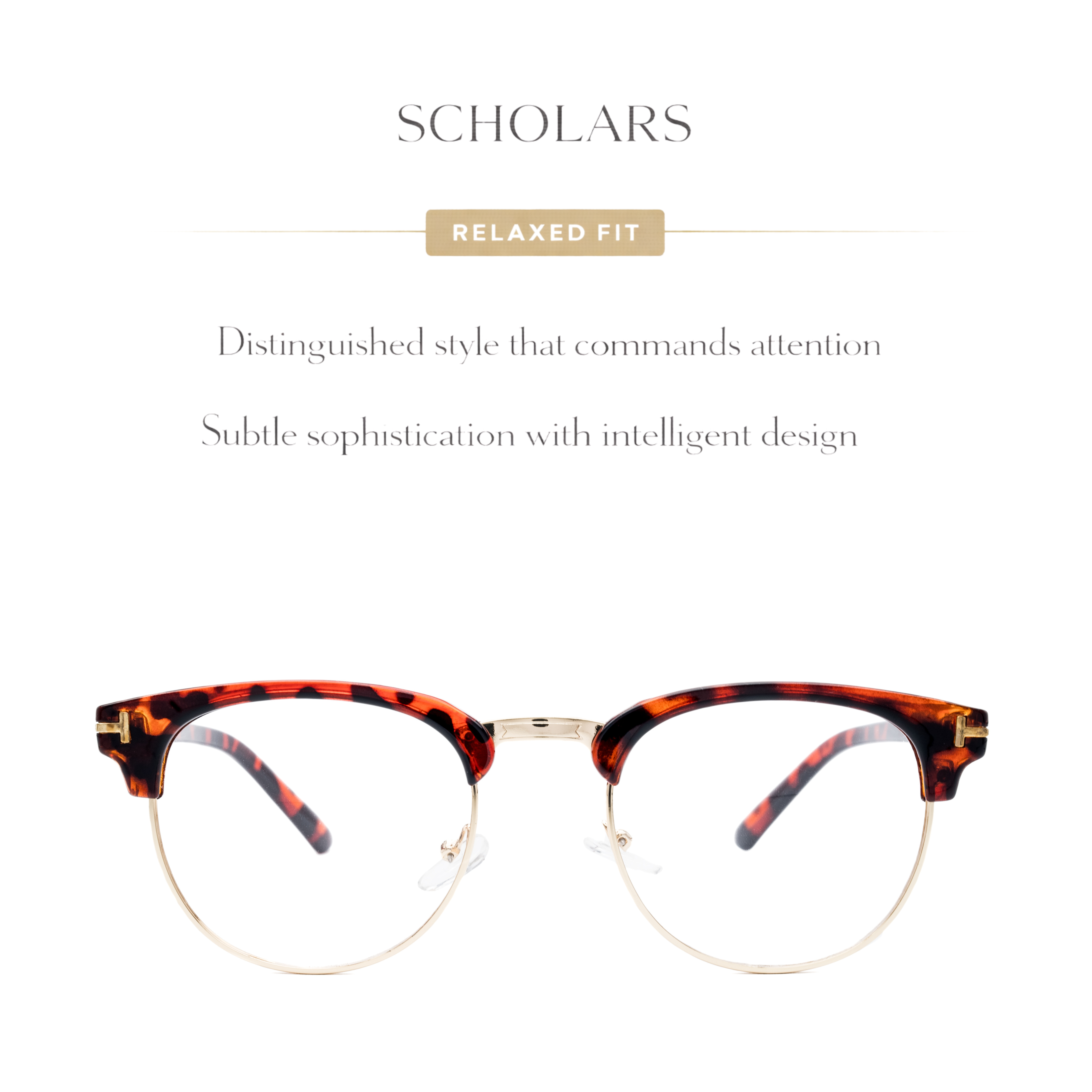 LadyBoss Scholars fit guide #frame color_tortoise
