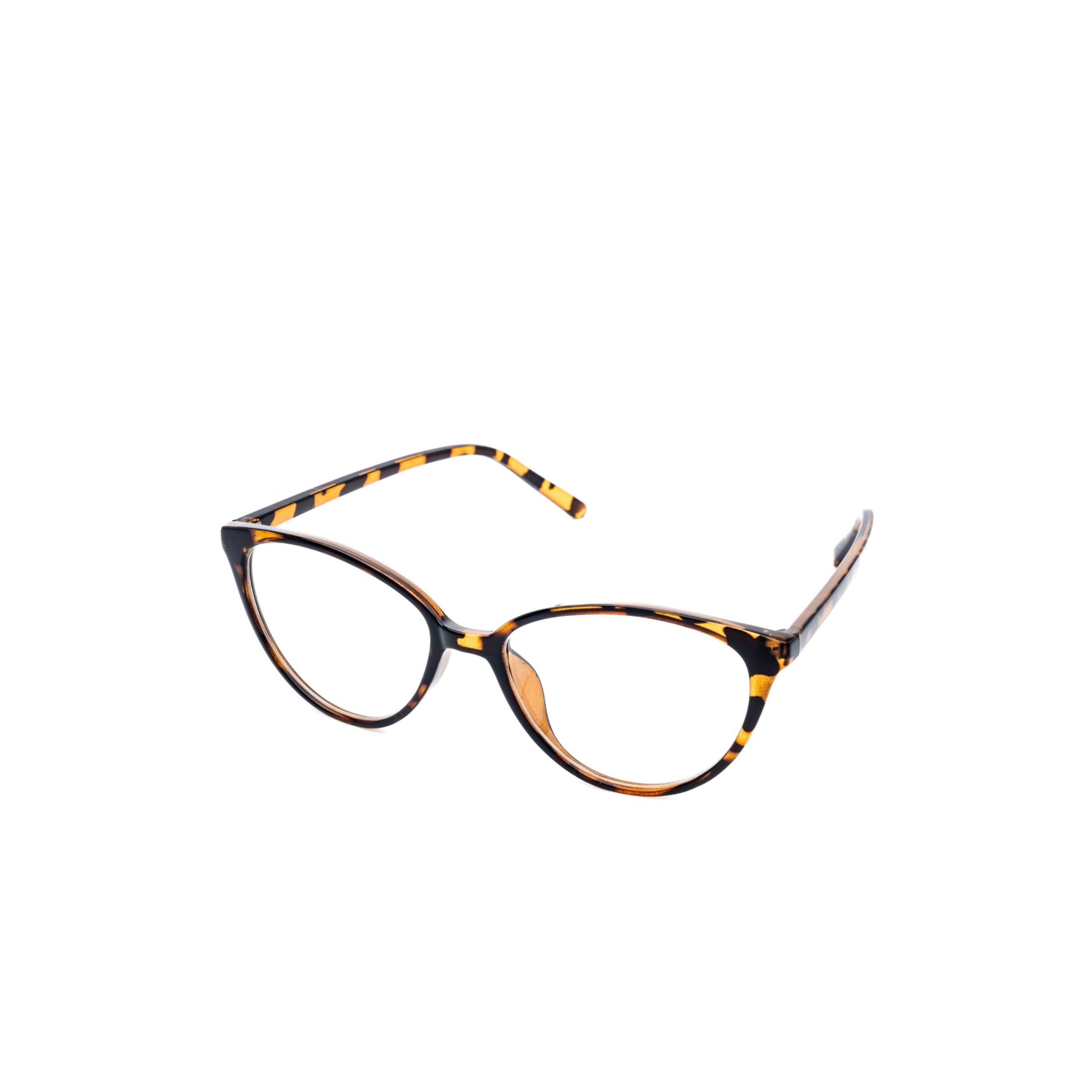 LadyBoss Bombshells eyeglasses in Leopard, angled view #frame color_leopard