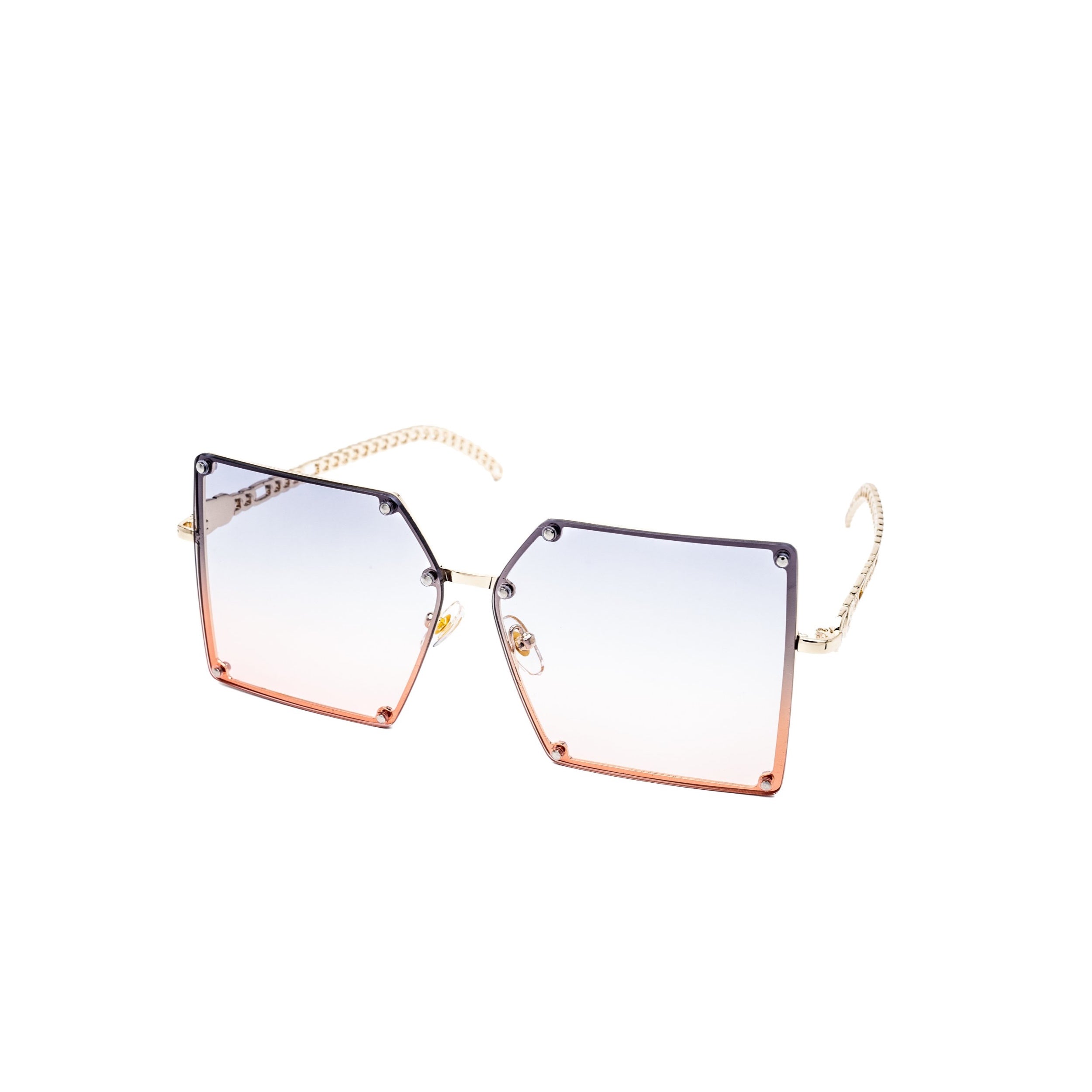 LadyBoss Elevations sunglasses in Powder Blue, angled view #frame color_powder blue