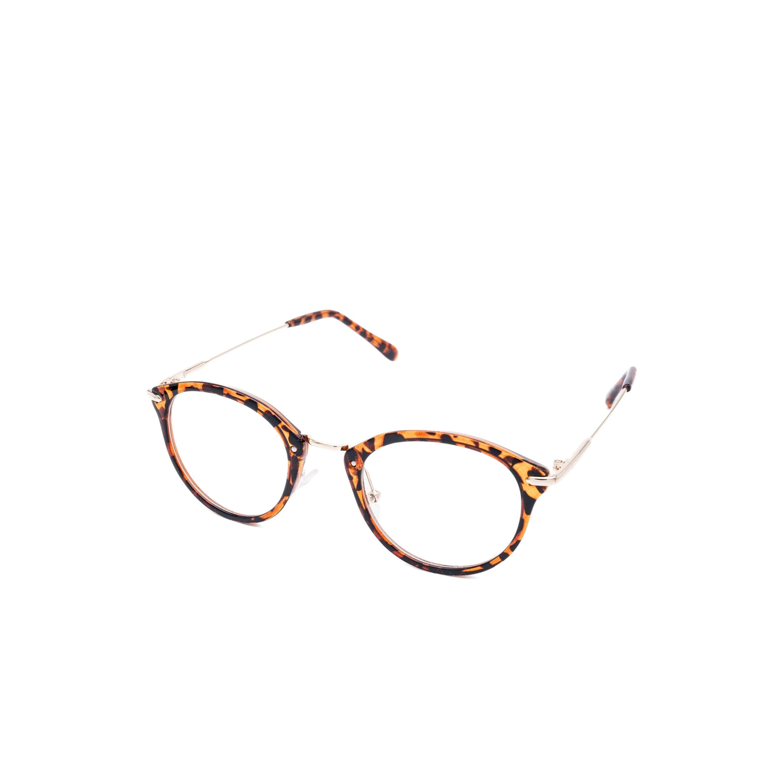 LadyBoss Visionaries eyeglasses in Leopard, angled view #frame color_leopard