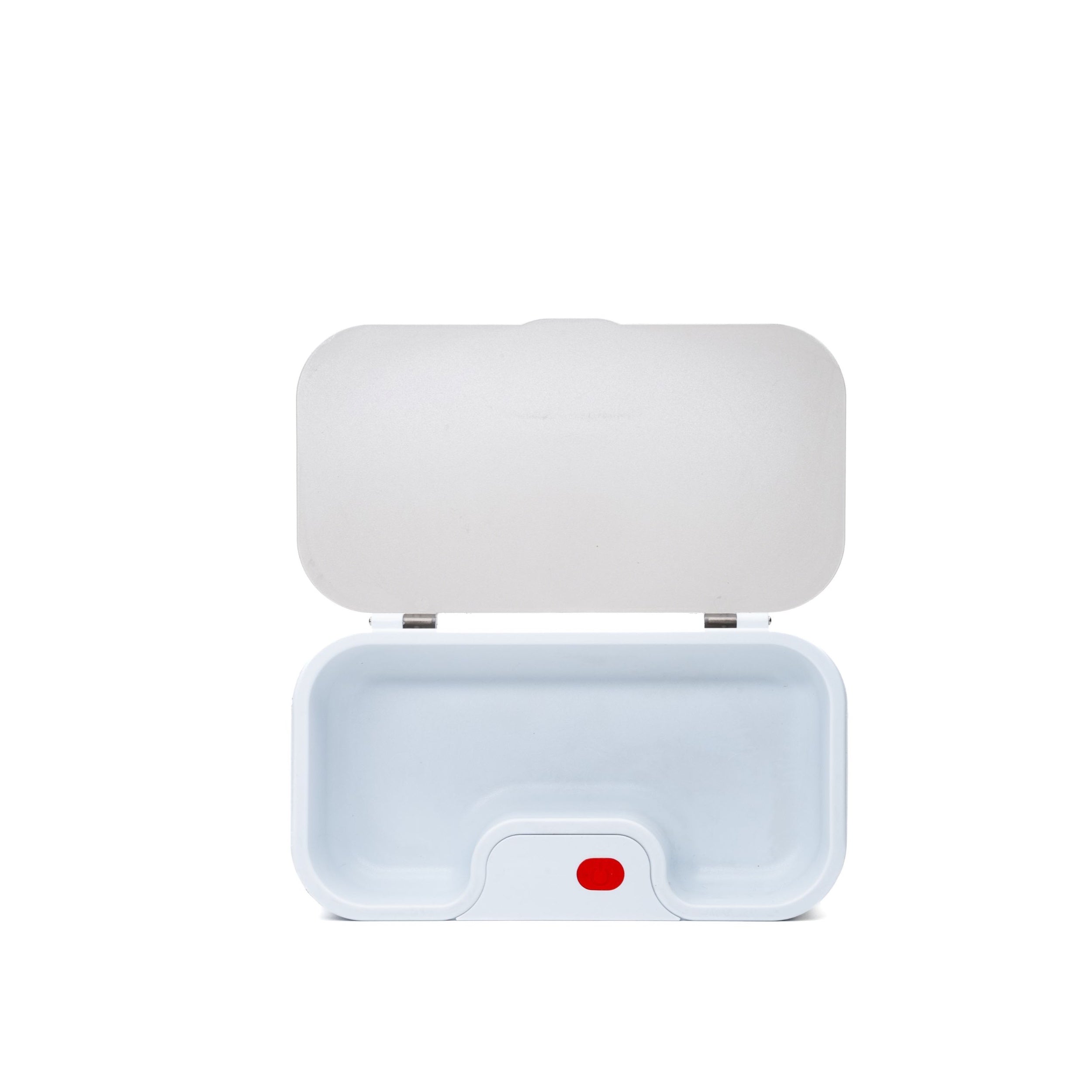 LadyBoss ultrasonic cleaner for glasses and jewelry, top view of open bin