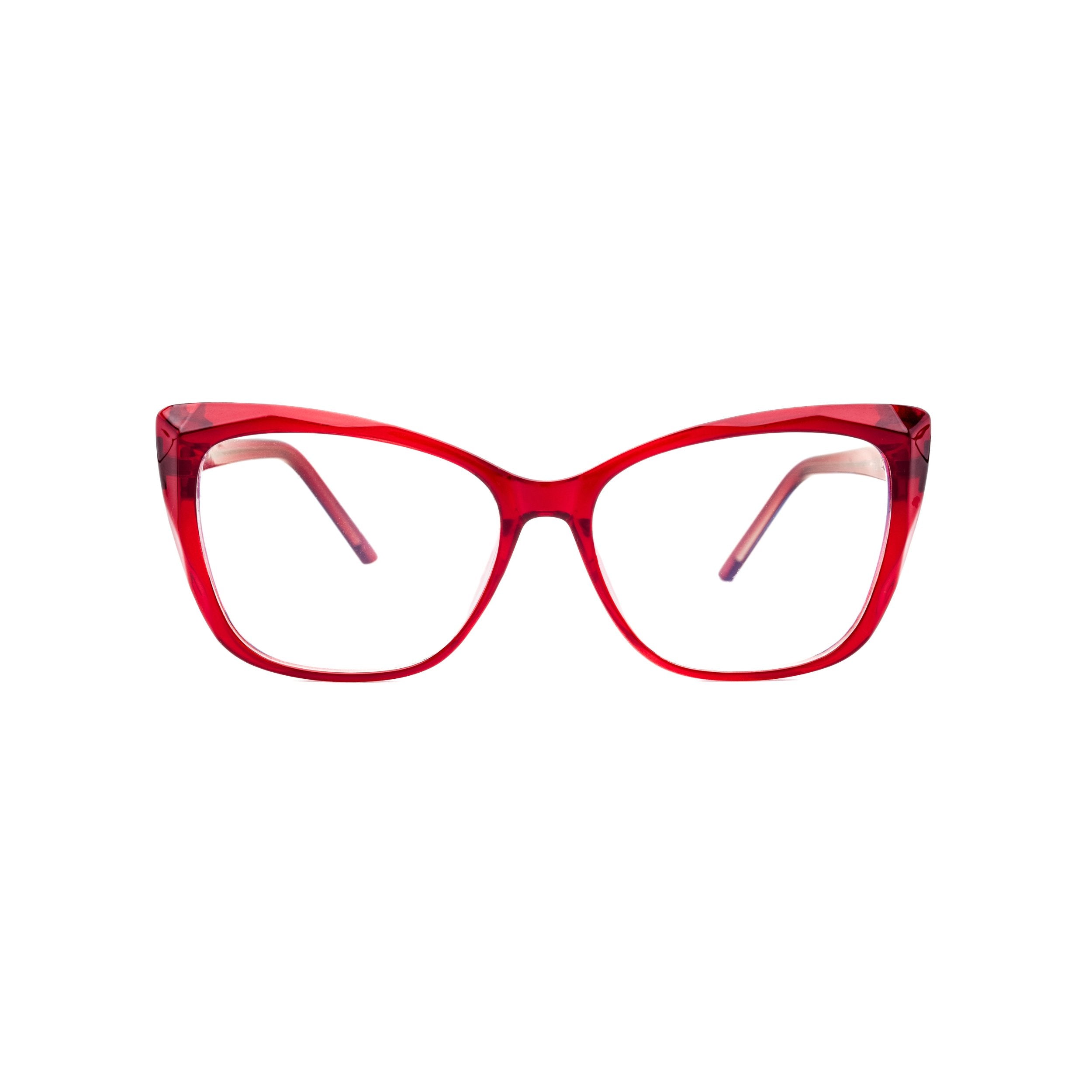 LadyBoss Alloras eyeglasses in Cardinal Crystal, front view #frame color_cardinal crystal