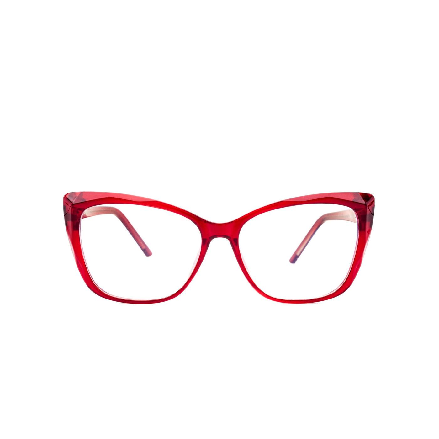 LadyBoss Alloras eyeglasses in Cardinal Crystal, front view