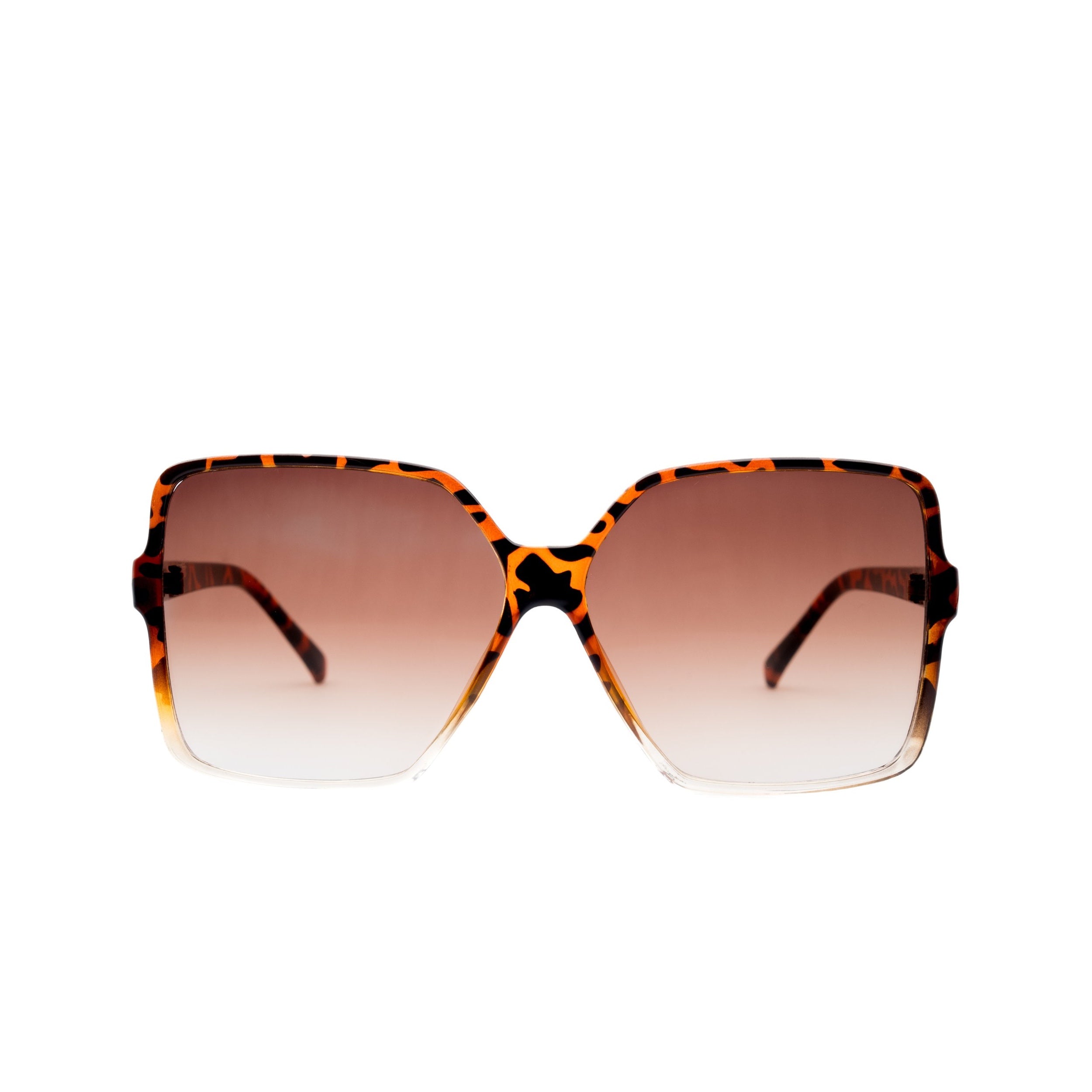 LadyBoss Glamours sunglasses in Leopard, front view #frame color_leopard