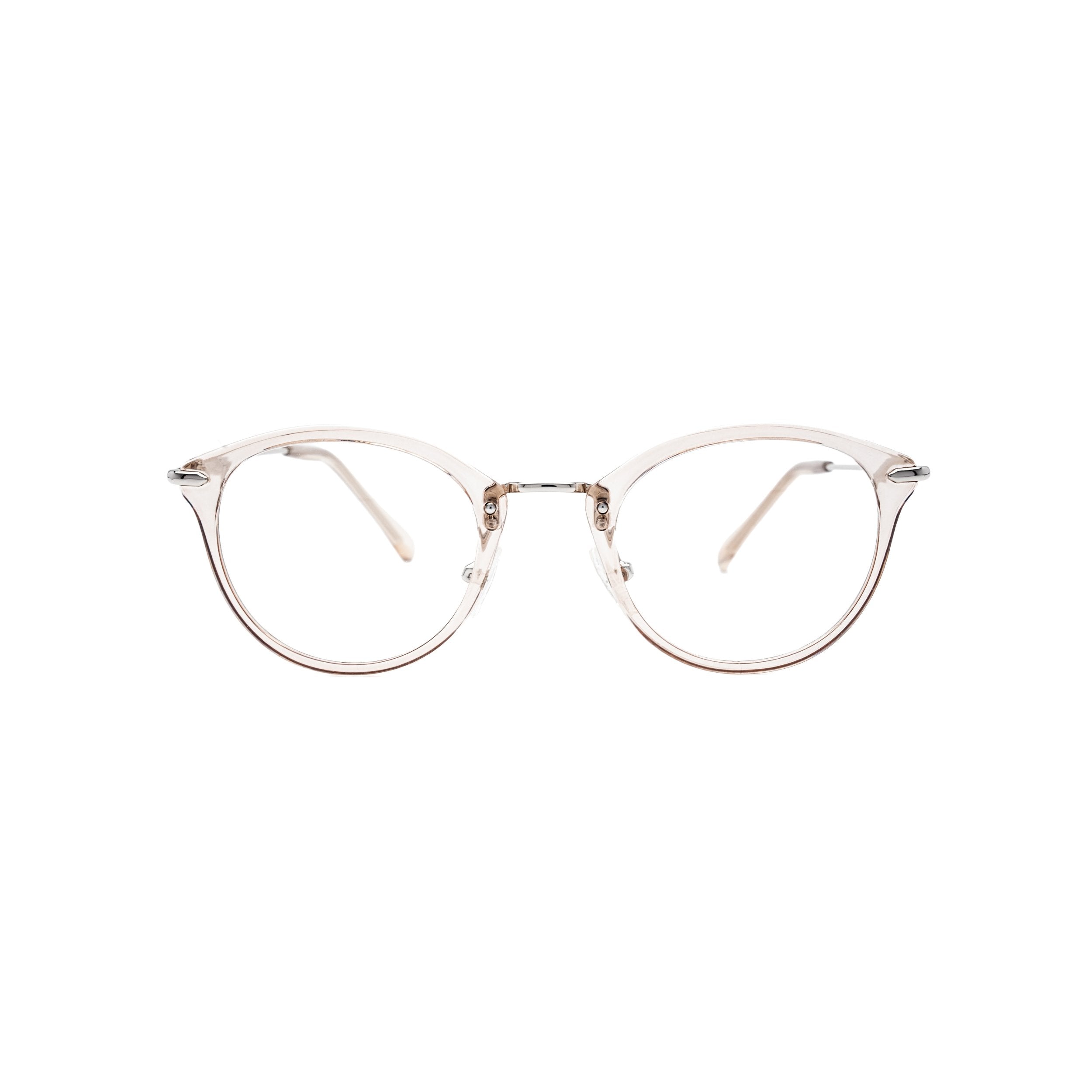 LadyBoss Visionaries eyeglasses in Light Pink, front view #frame color_Light Pink