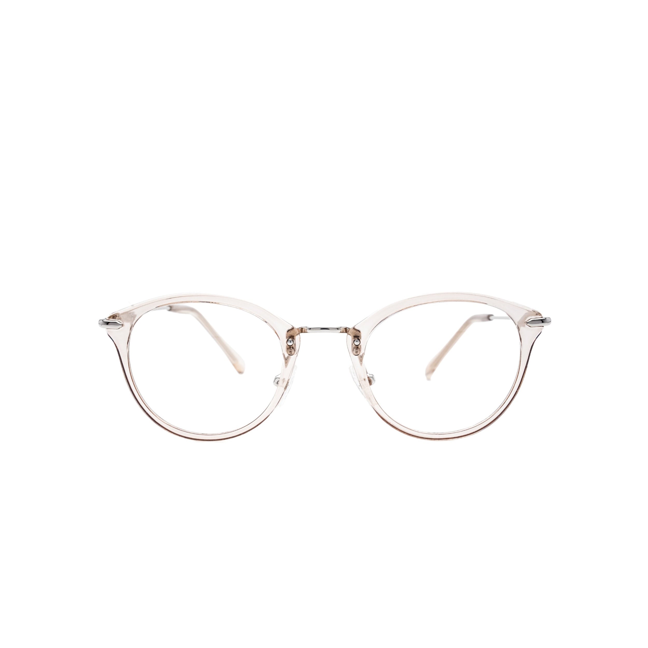 LadyBoss Visionaries eyeglasses in Light Pink, front view #frame color_light pink