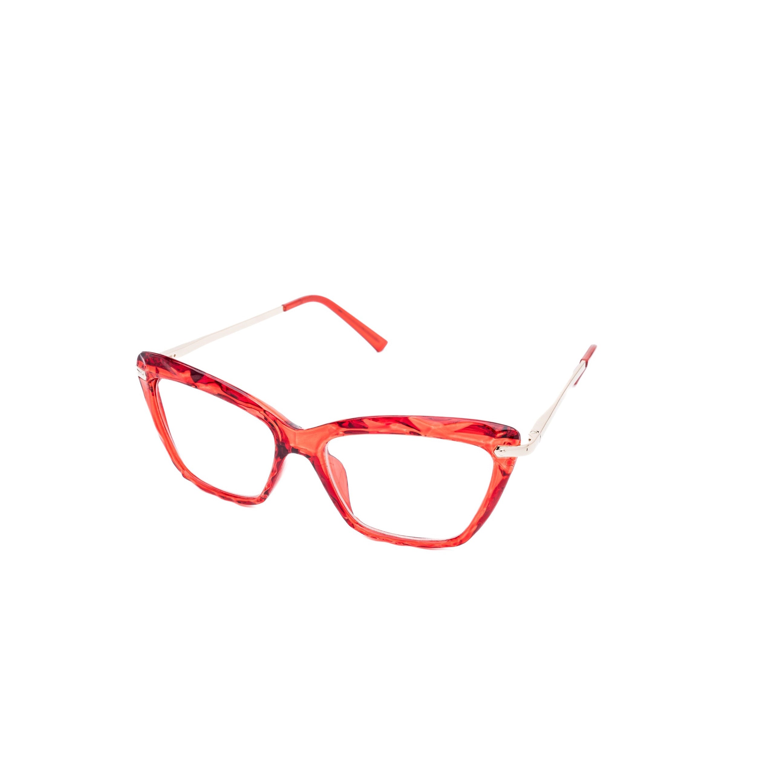 LadyBoss Savants eyeglasses in Hibiscus Crystal, angled view #frame color_hibiscus crystal