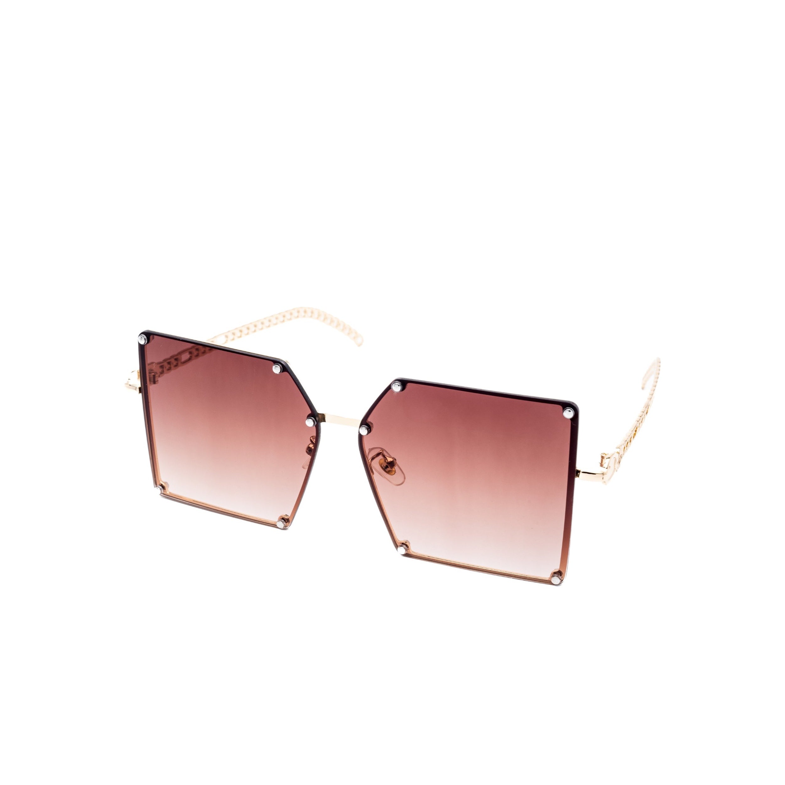 LadyBoss Elevations sunglasses in Amber, angled view #frame color_amber