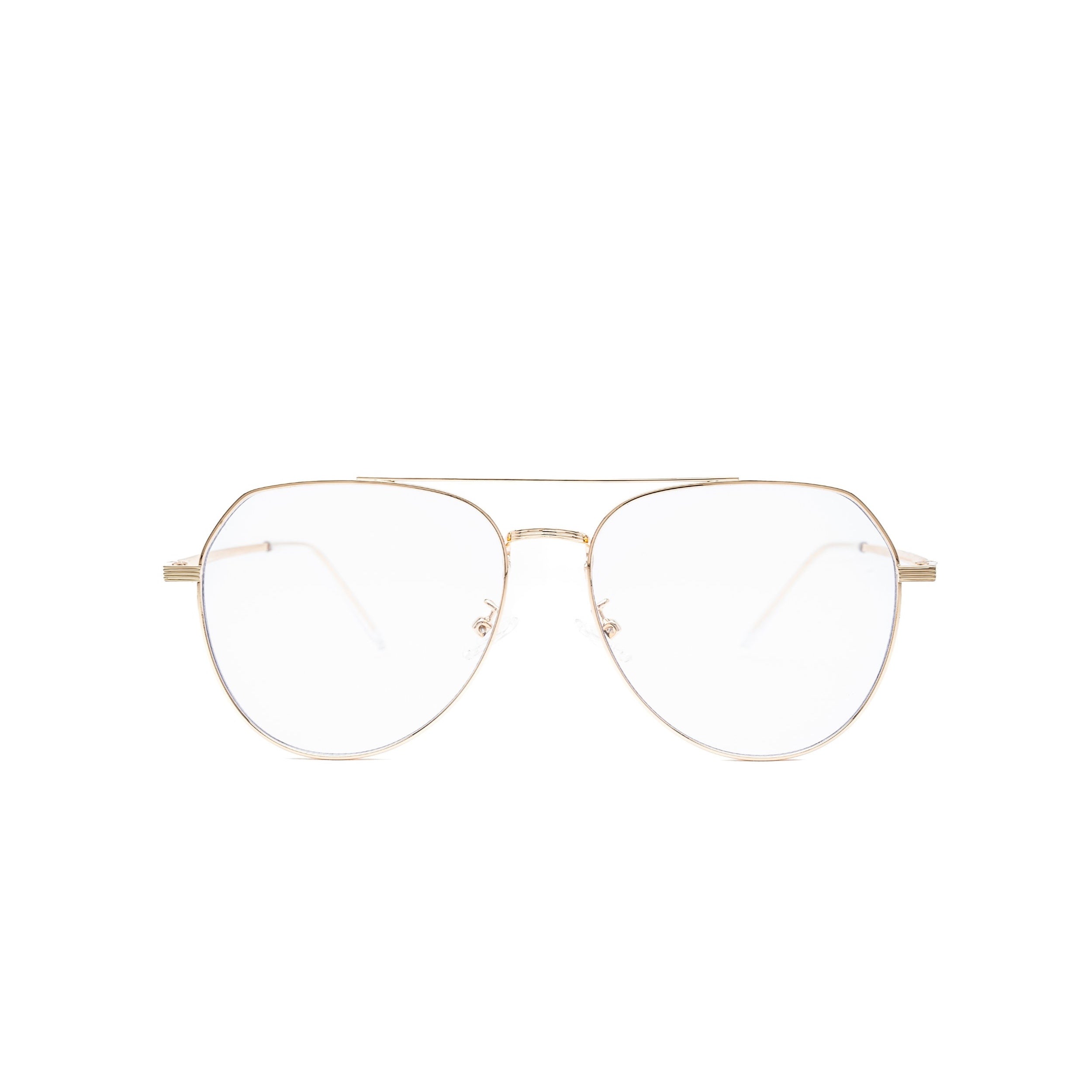 LadyBoss Evocatives eyeglasses in Gold, front view #frame color_gold